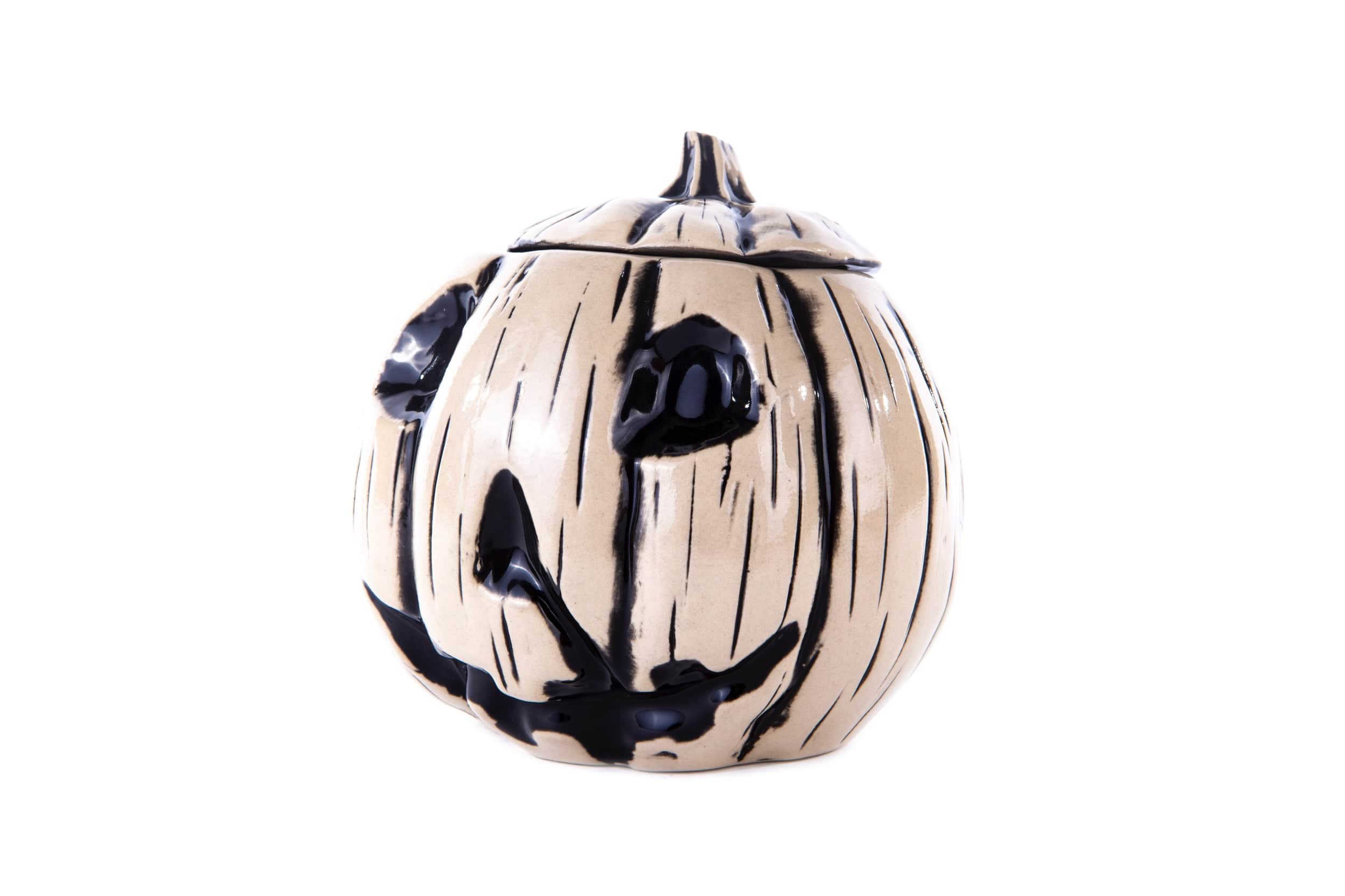 Halloween Tiki Mug (Beyond Fest Black) - Spooky Ceramic Cup for Halloween Parties, Themed Events & Tropical Drink Serving