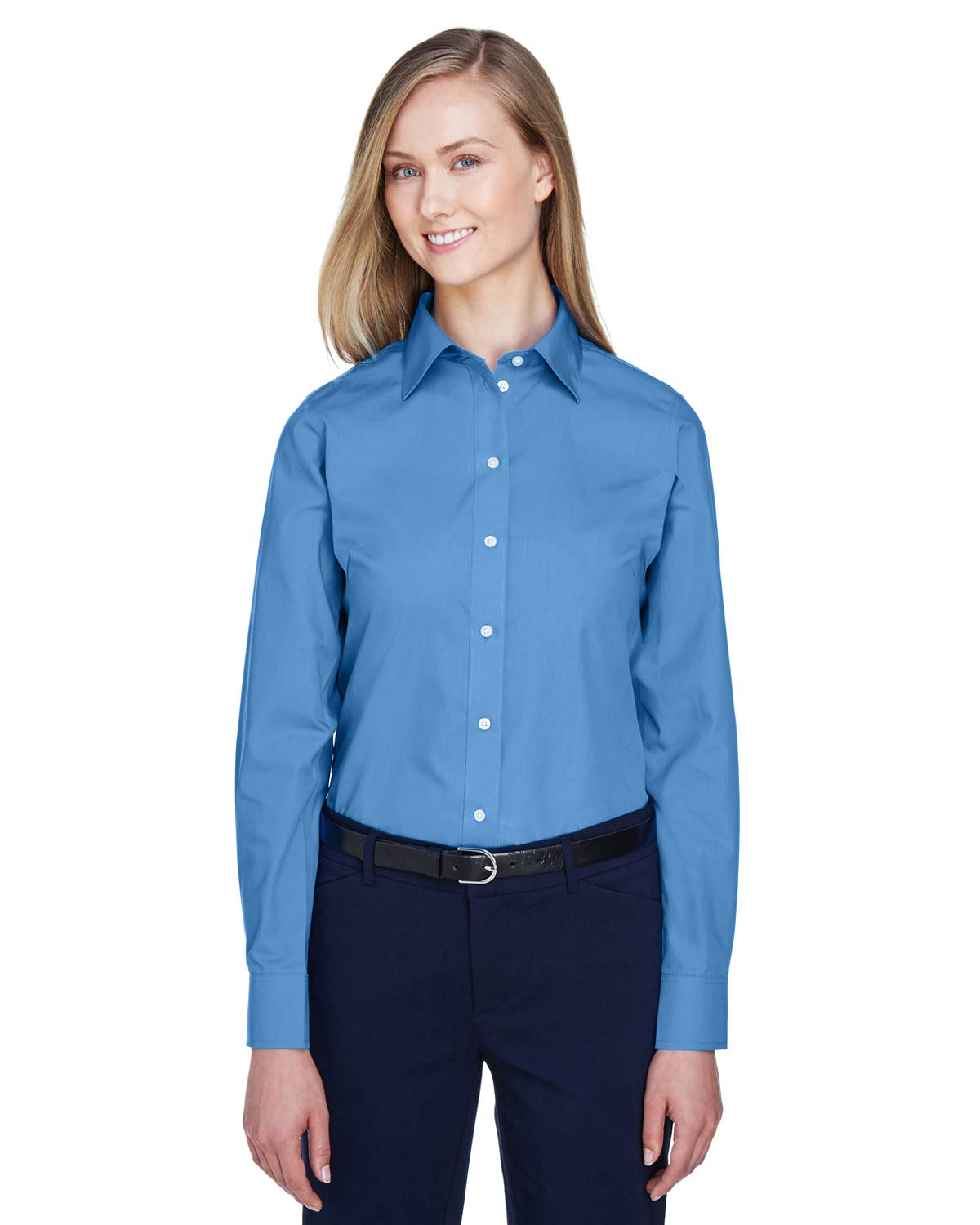 Devon & Jones Women's Solid Broadcloth Shirt - Office & Casual Wear