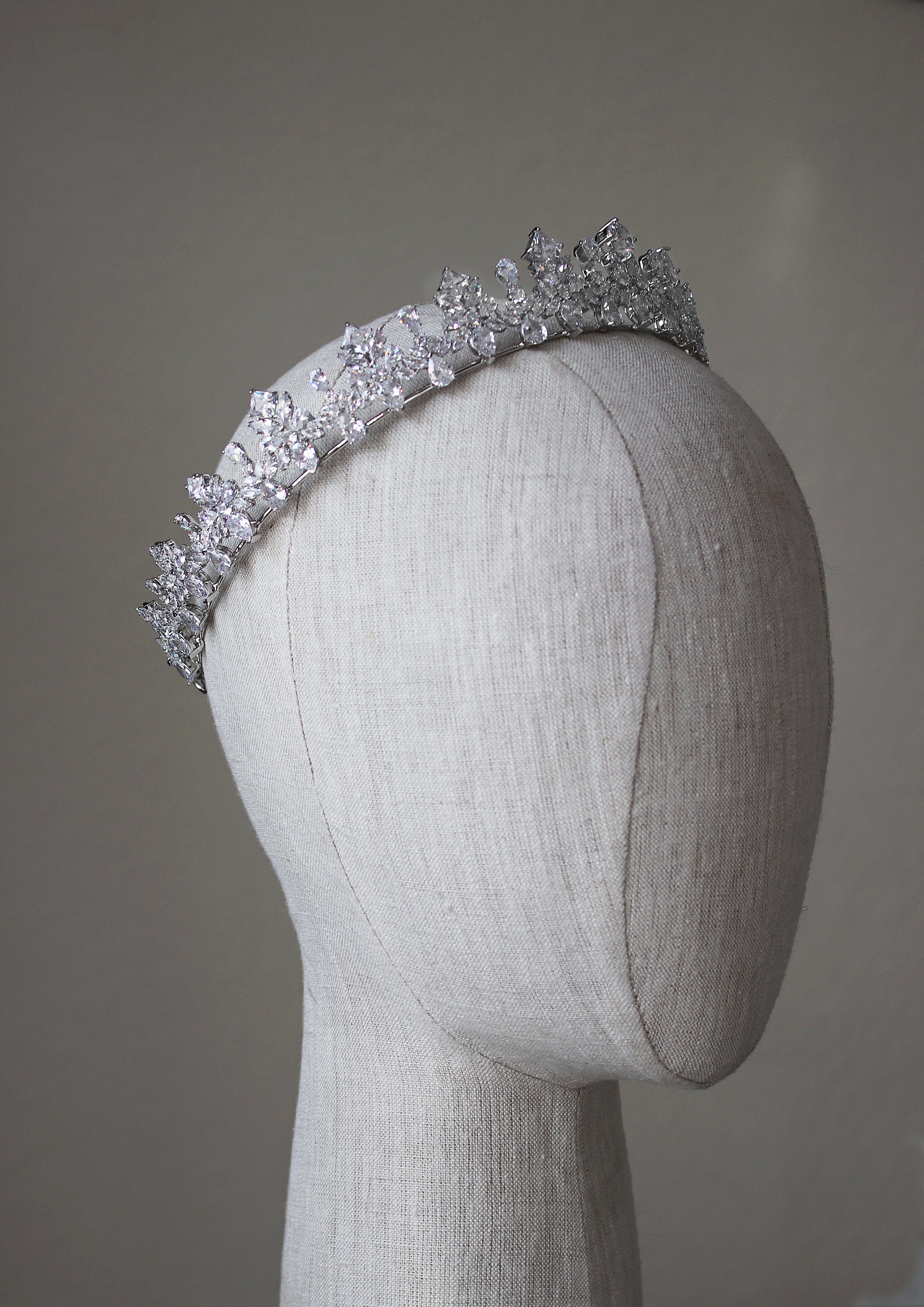 Royal Bridal Crown by CHANNING – Elegant Wedding Tiara for Brides, Perfect for Bridal Showers, Weddings & Special Occasions