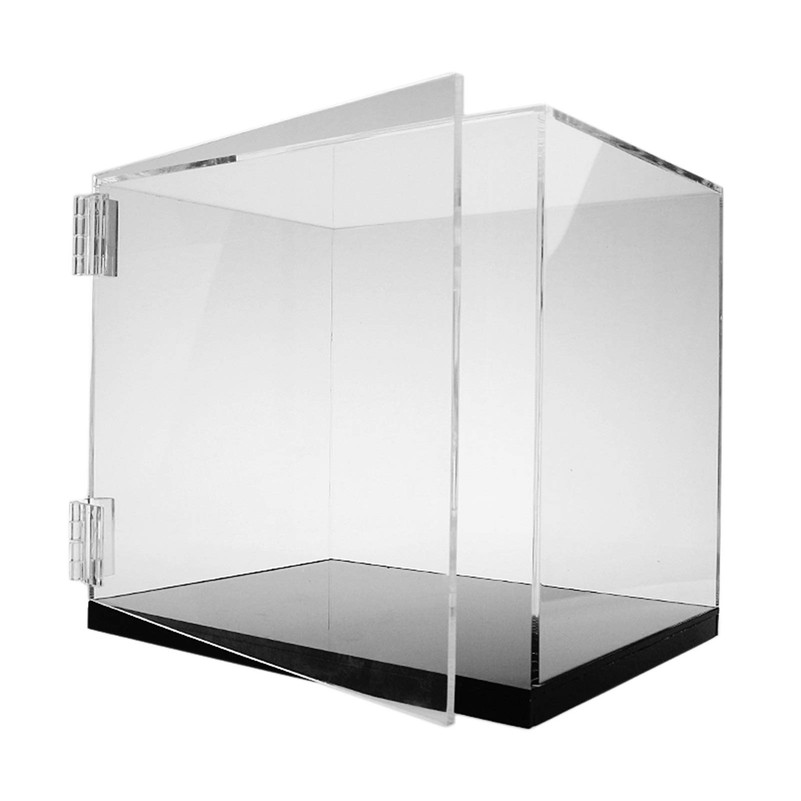XINGLL Clear Acrylic Display Case with Side Open Door - Dust Proof Protection Box for Collectibles, Figures, Toys & Models (30x20x15CM) - Perfect for Home Decor, Office Display & Collectible Storage