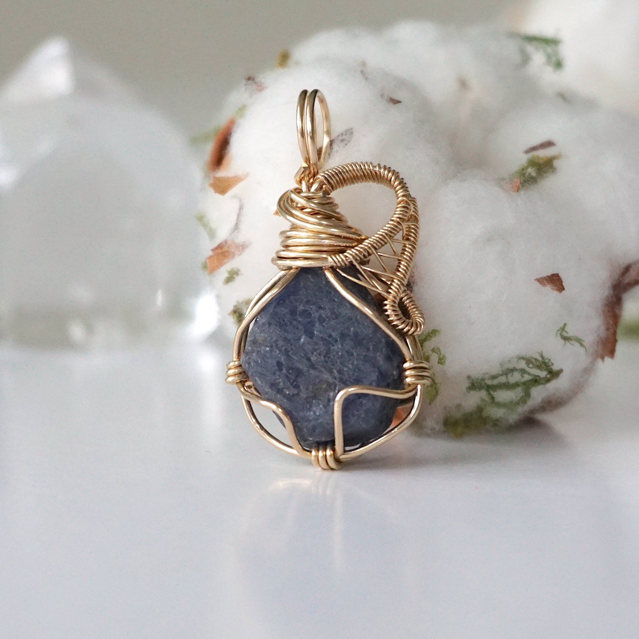 14K Gold Filled Sapphire Pendant Necklace for Women - Elegant Jewelry Gift for Birthday, Anniversary & Special Occasions