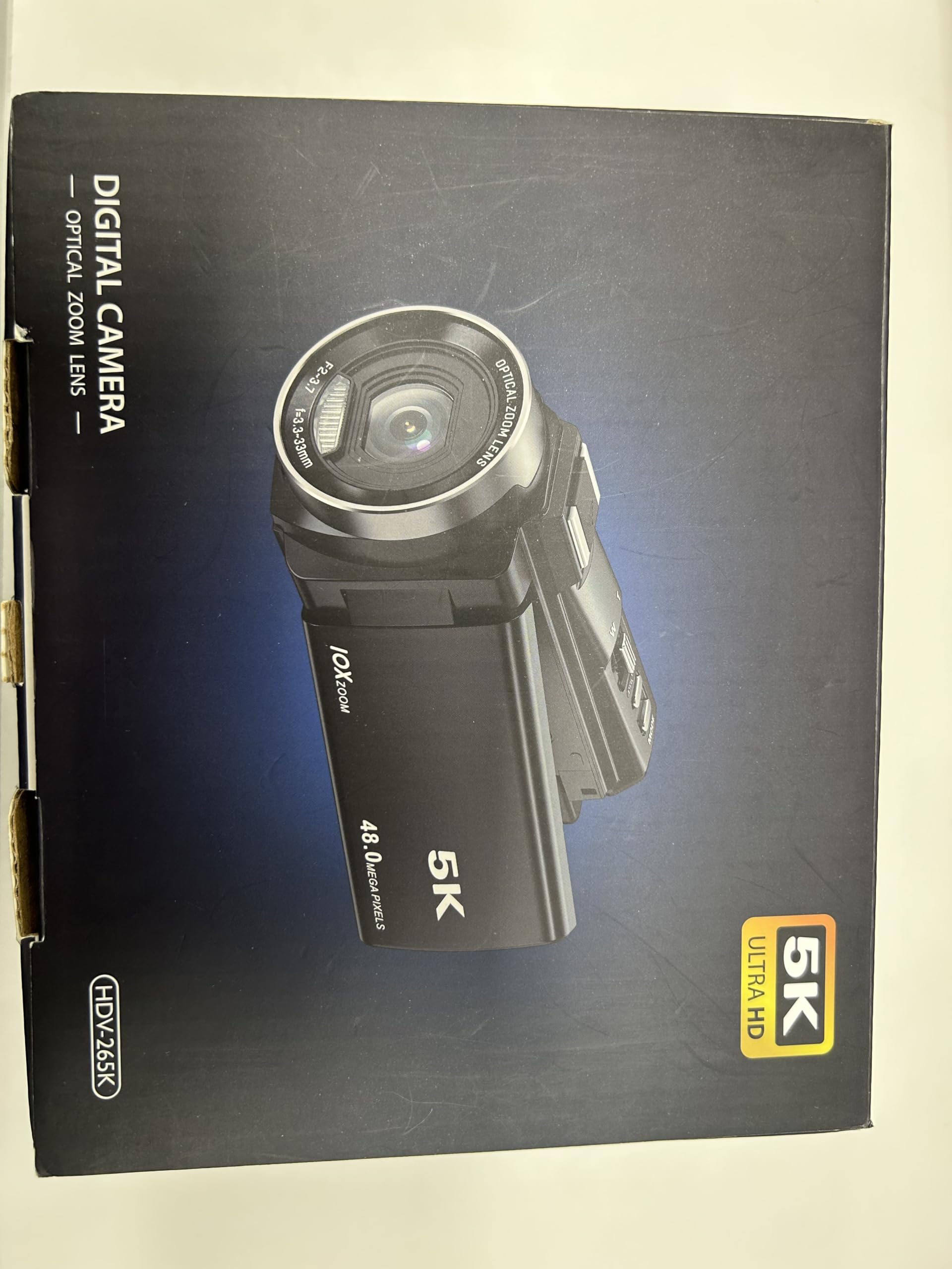 **Ahlirmoy 5K Video Camera Camcorder with 10X Optical Zoom, 48MP & 30FPS - WiFi, IR Night Vision, Remote Control, 2 Batteries - Perfect for YouTube Vlogging, Travel Filming, and Night Photography**
