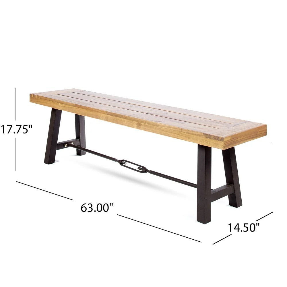 CATRIONA 3-Piece Wooden Outdoor Dining Set - Patio, Garden, Backyard Furniture for Al Fresco Dining & Entertaining