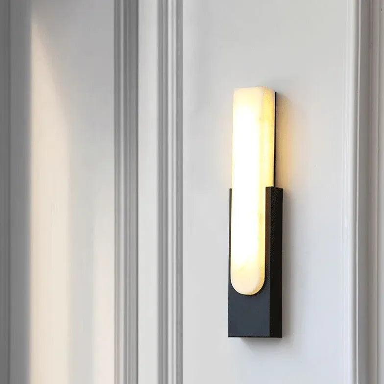 Modern Black Rectangular Wall Light for Living Room - Sleek Contemporary Lighting Fixture for Home Decor, Bedroom, Hallway, and Office