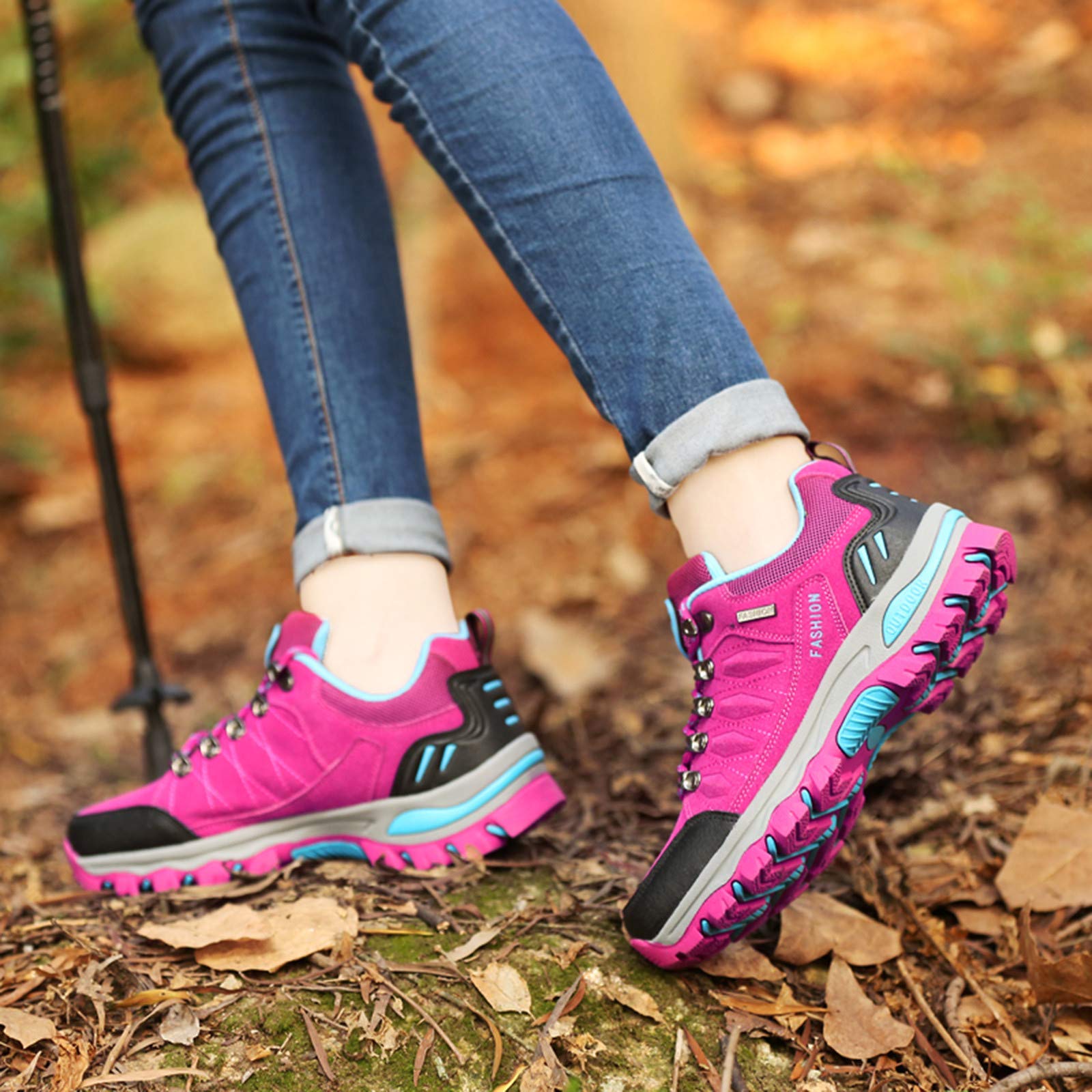 **Dtuta Women's Waterproof Hiking Shoes - Thick-Soled Outdoor Trekking & Running Shoes for Women (Size 35-42) - Perfect for Hiking, Jogging, and Travel Adventures**