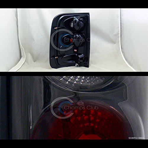 SMOKE ALTEZZA TAIL LIGHTS LAMPS for 2004-2008 FORD F150 TRUCK CAB STYLESIDE - Black Housing LED Tail Lights Replacement - Upgrade for Night Driving & Enhanced Style