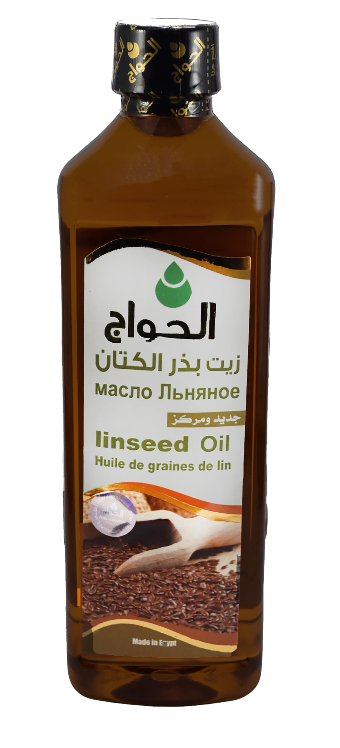 Pure Cold-Pressed Flaxseed Oil (Linseed Oil) - 17.64 oz (500ml) - Natural, Unrefined & Rich in Omega-3 | Perfect for Cooking, Salad Dressings & Skin Care | Supports Heart Health & Glowing Skin