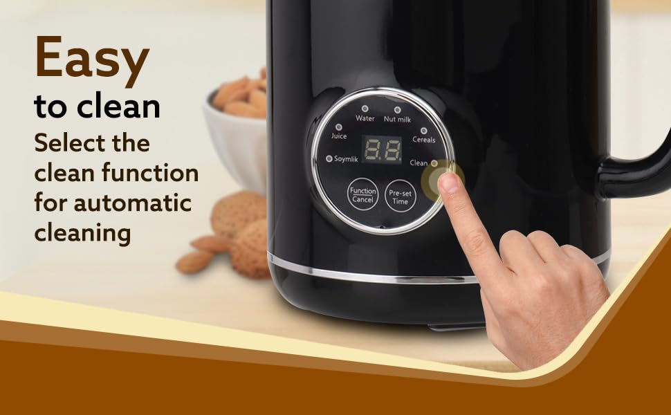 Regency Automatic Nut Milk Maker - Vegan Milk Machine for Almonds, Soy, Oats | Stainless Steel 600ml Blender for Homemade Plant-Based Milk, Boiling Water & Juices | Perfect for Dairy-Free Diets & Healthy Smoothies