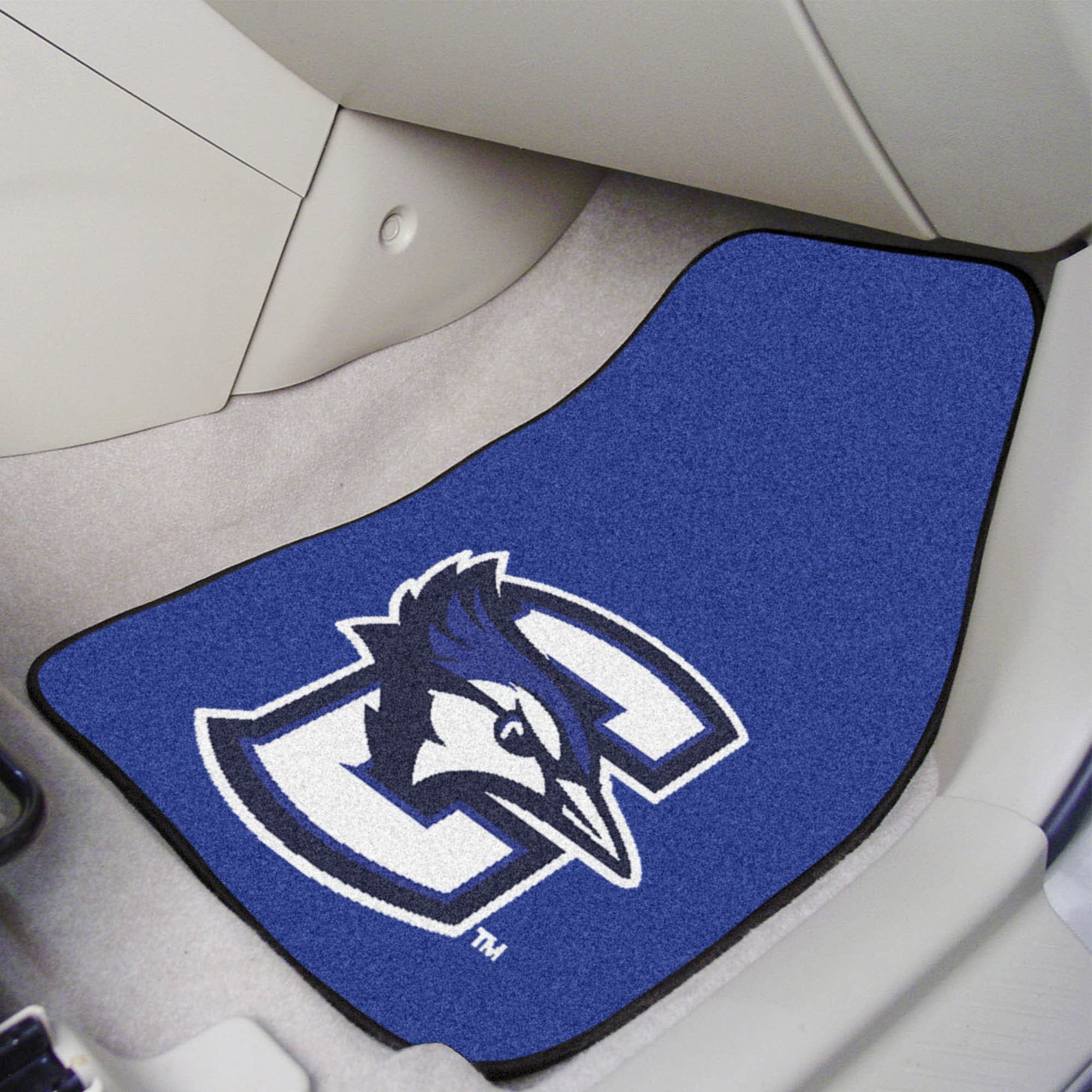 Creighton Bluejays Custom Fit Car Floor Mats for Front Seat - All-Weather Protection & Non-Slip Design - Perfect for NCAA Fans, Daily Commute & Road Trips