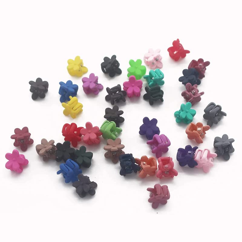 Staila 20 Piece Mini Hair Clips for Girls - Cute Candy Color Flower Hair Pins for Toddlers, Kids & Women - Perfect for School, Parties & Daily Hairstyles