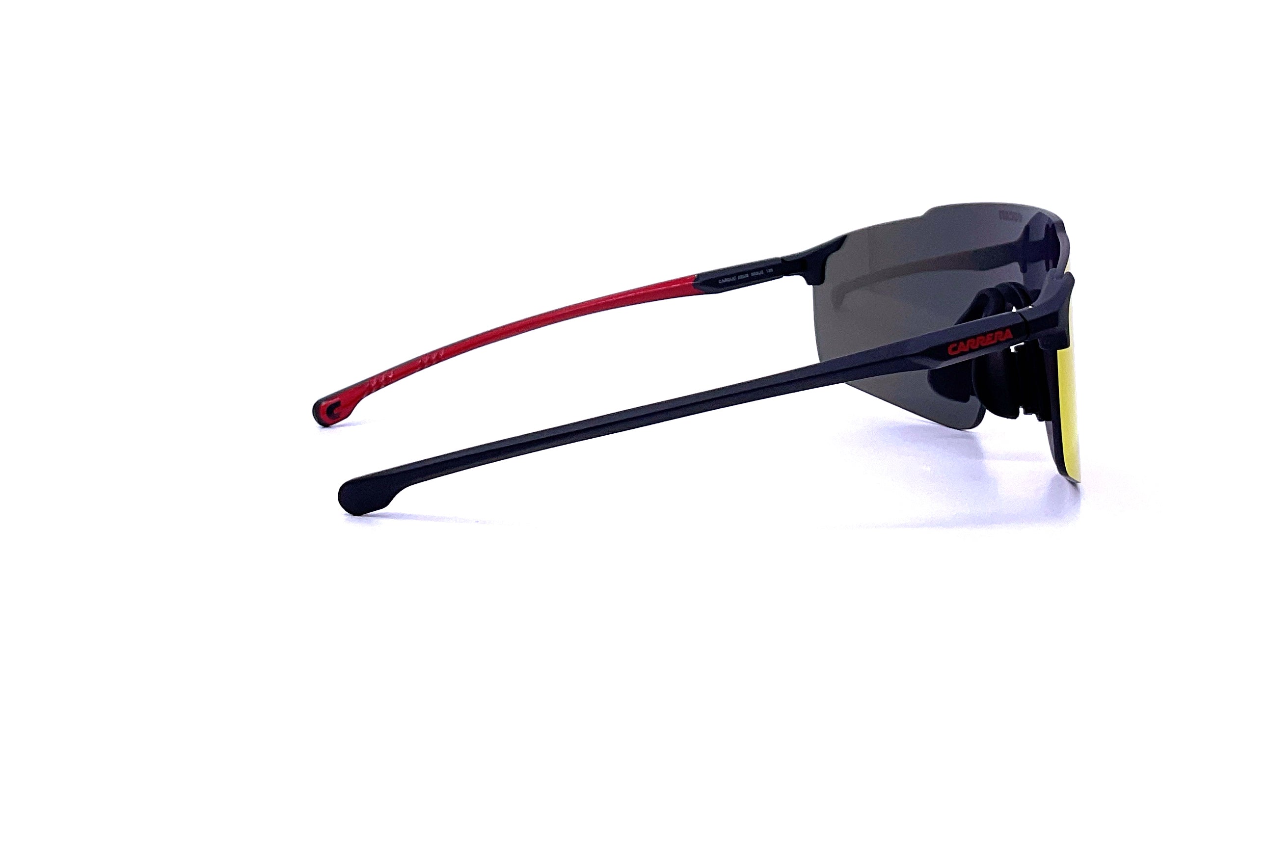 Ducati Carrera Carduc 033/S Rimless Shield Sunglasses - Matte Black | Polarized UV Protection | Motorcycle Riding, Driving & Outdoor Sports