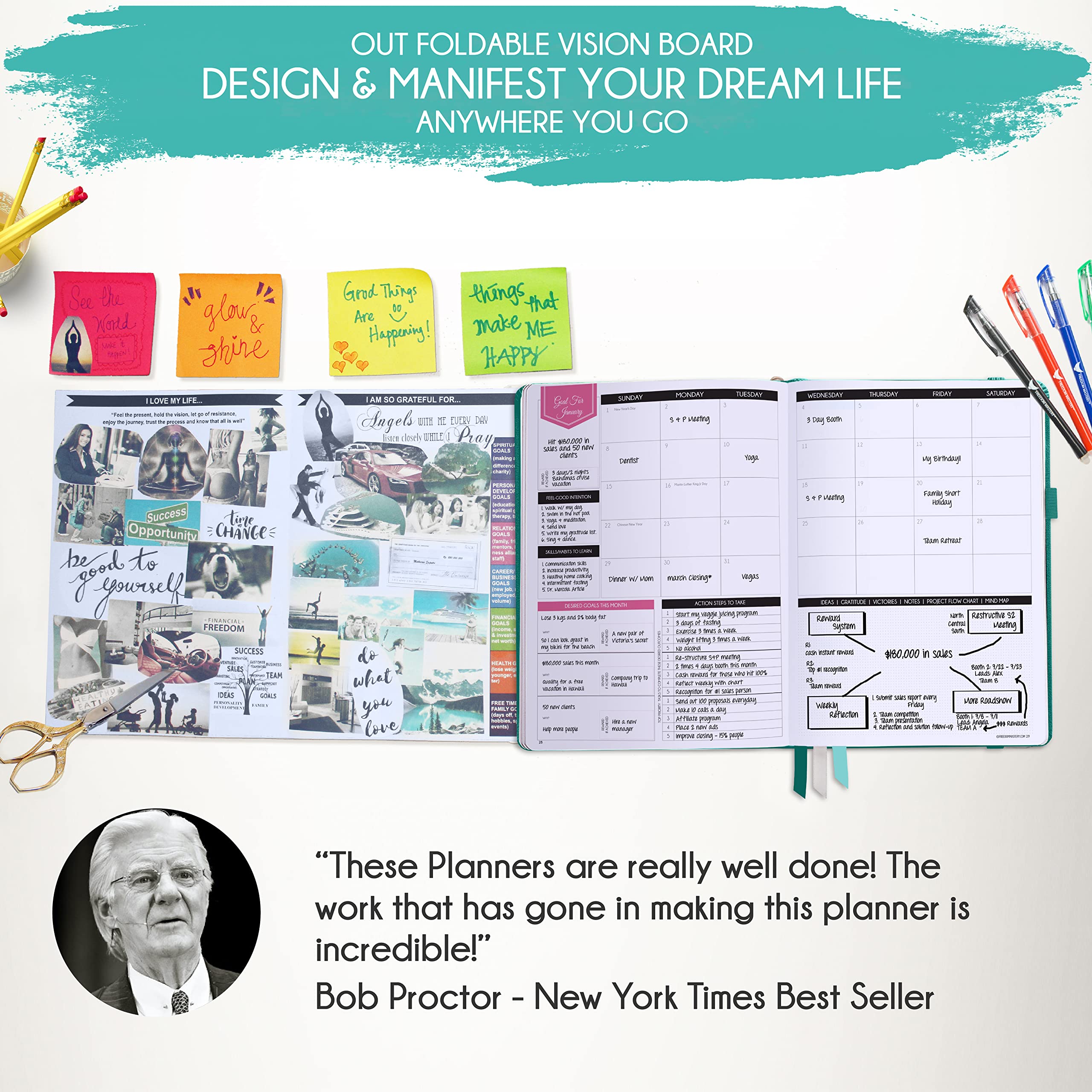2024-2025 Academic Planner - Weekly & Monthly Productivity Planner with Goal Tracking, Gratitude Journal & Stickers | Daily Manifestation Journal | Perfect for Students & Professionals | Dated July 2024-July 2025 | Ideal for School, Work & Personal Organization