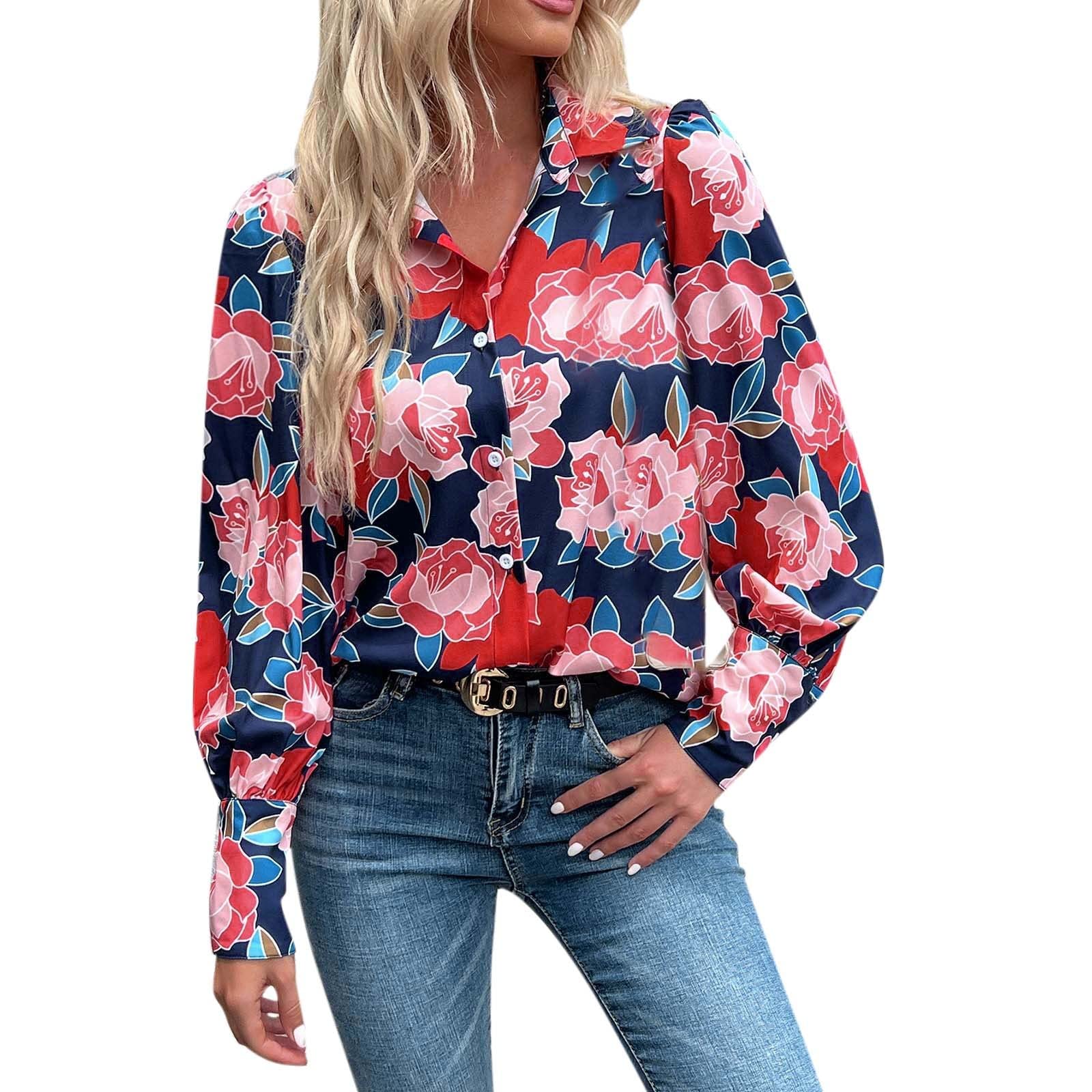 Trendy Women's Leopard Print Bubble Sleeve V-Neck Shirt - Casual Chic Top for Work, Date Night & Weekend Outings