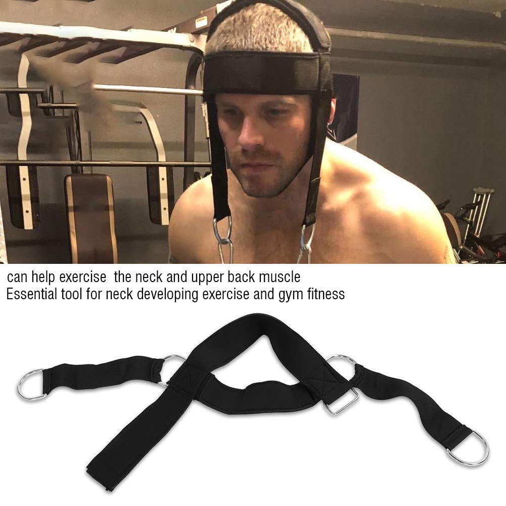 Neck Training Harness for Weight Lifting - Adjustable Nylon Head & Neck Strap for Strength Training, Fitness & Gym Workouts - Perfect for Football, Wrestling & MMA Athletes