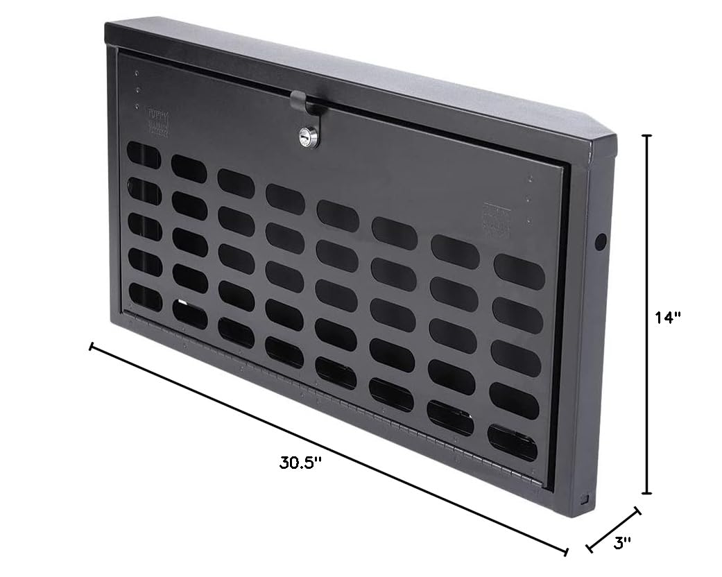 Tuffy Security Lockbox for Jeep Wrangler JK (2007-2018) | Heavy-Duty MOLLE Tailgate Storage Organizer | Secure Gear Storage for Off-Road Adventures & Camping Trips