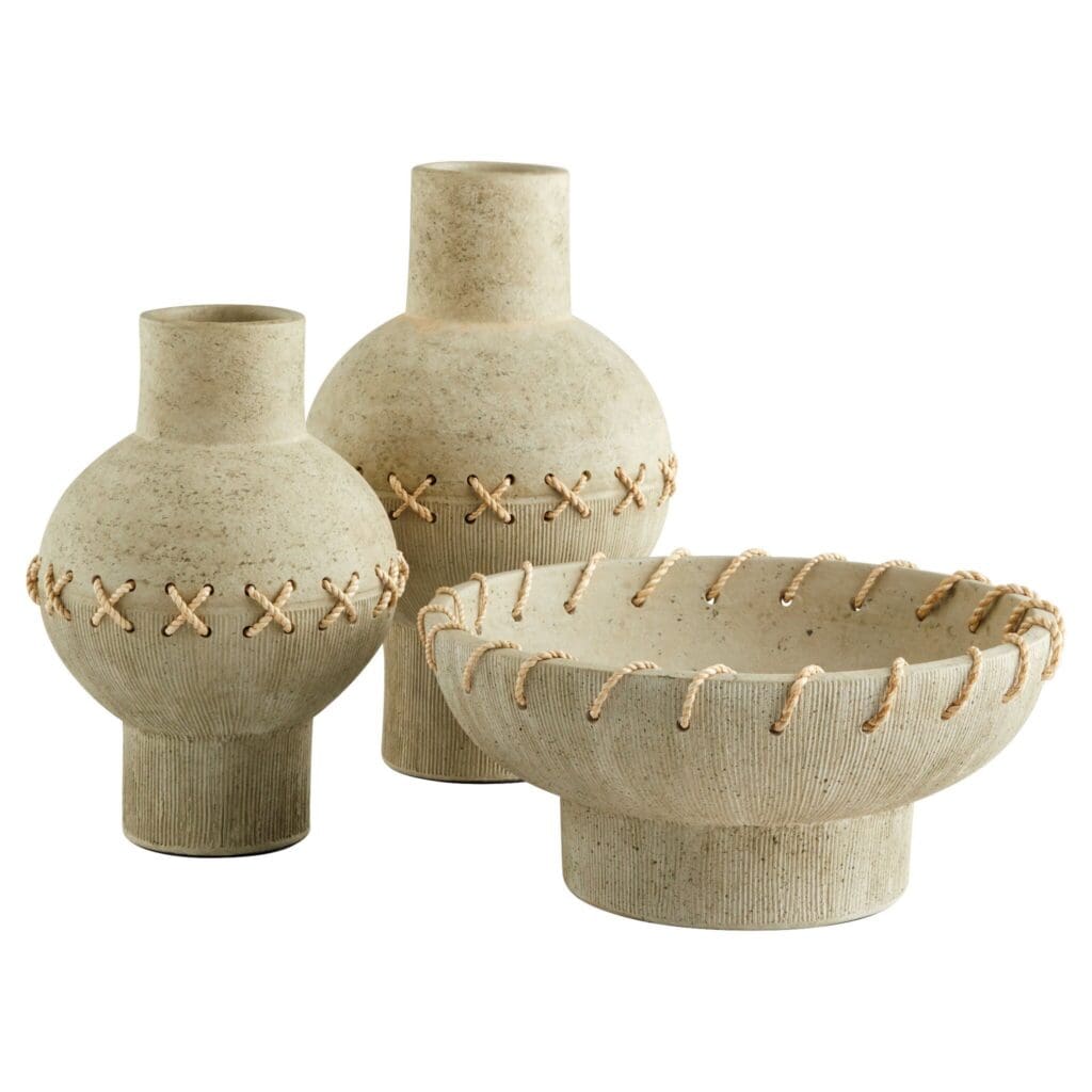 Cyan Design 11587 Eratos Bowl - Grey Ceramic Decorative Bowl for Home Decor, Centerpiece, Fruit Display, and Tabletop Decor