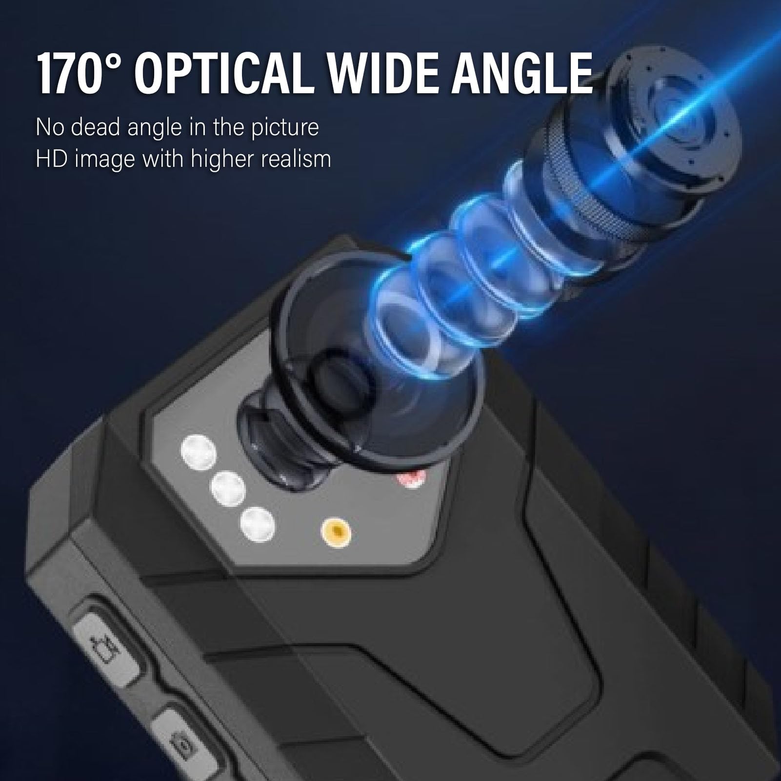 Diyeeni 4K WIFI Mini Action Camera - Waterproof IP68 Wearable Sports Camera with Infrared Night Vision, 48MP HD for Cycling, Outdoor Adventures & Night Recording