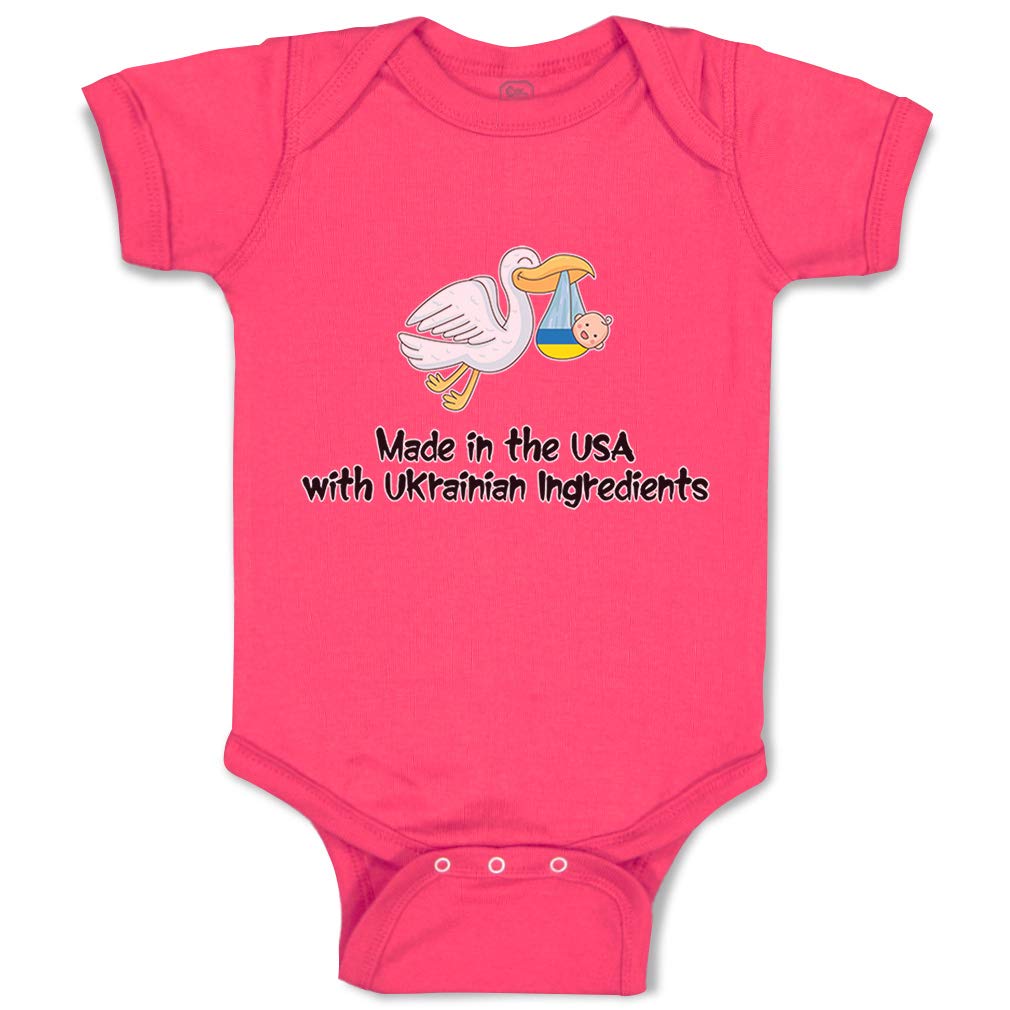 Organic Cotton Baby Bodysuit for Boys & Girls - Made in USA with Ukrainian Materials | Soft, Comfortable & Cute Infant Onesie for Everyday Wear, Playtime & Photo Shoots