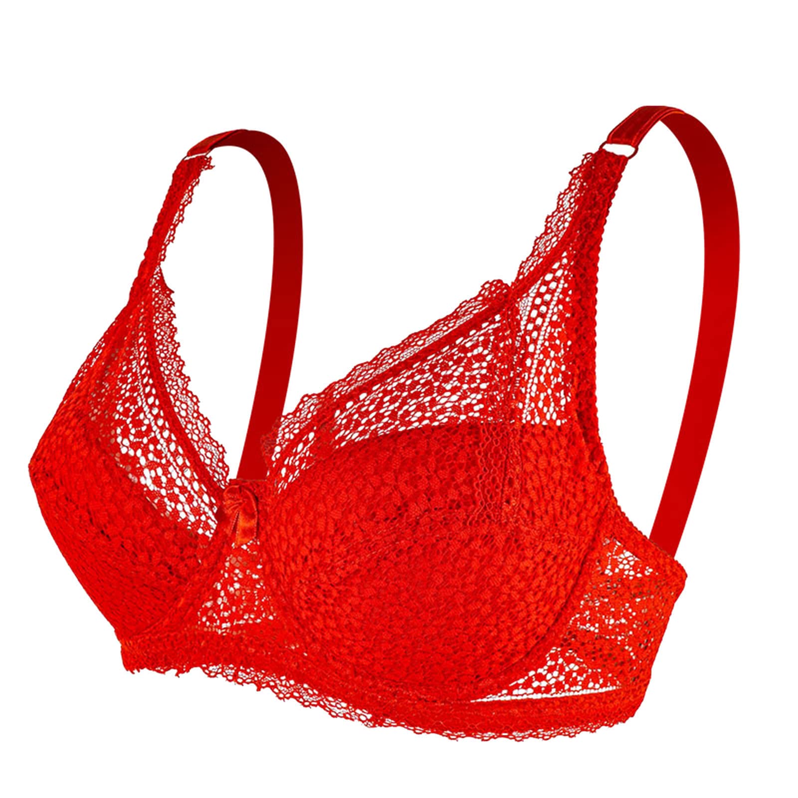 Full Coverage Unlined Underwire Bra for Women - Lace Embroidery Tan Bra | Comfortable Everyday Wear & Special Occasions