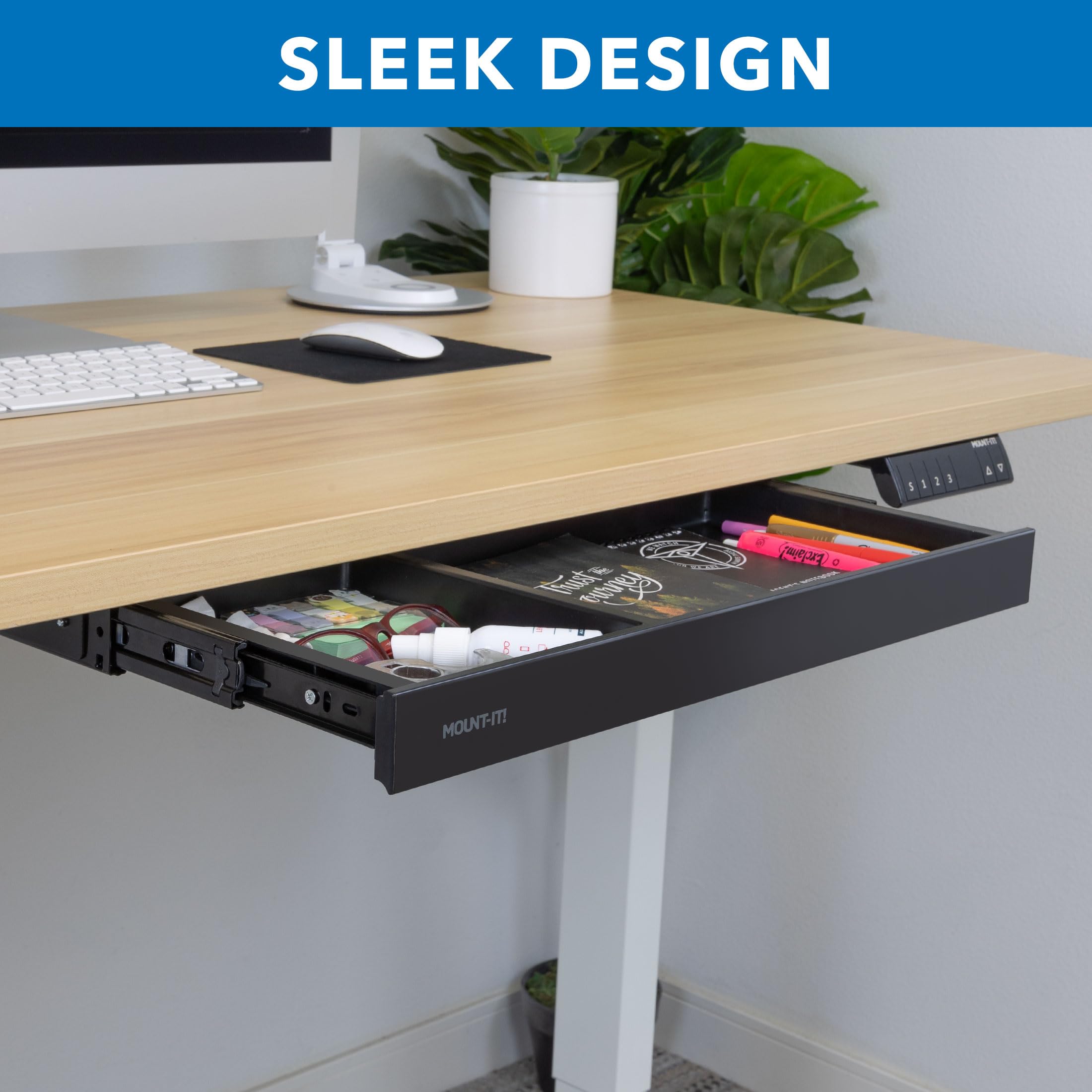 Mount-It! Under Desk Storage Drawer Organizer - 20.7