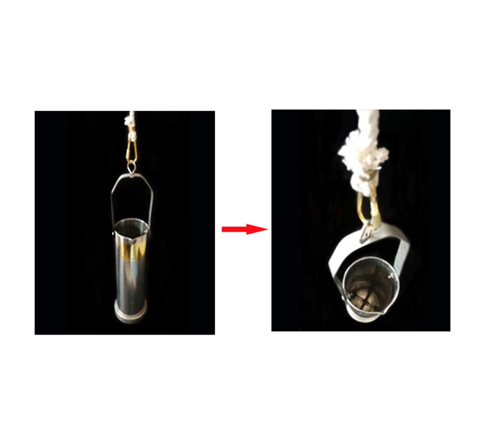 LANTAO 500ml Stainless Steel Oil Sampler for Petrochemical Industry | Sewage & Liquid Sampling Bottle | Corrosion-Resistant Sampling Cup for Laboratory, Industrial & Field Testing