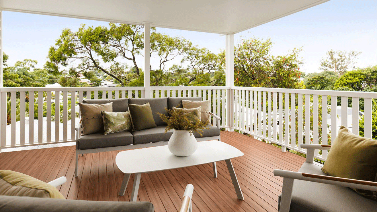 Porto 3-Seater Outdoor Sofa Set with 2 Armchairs & Coffee Table - Arctic White Teak Polywood Frame, HPL Table Top & Stone Grey Spuncrylic Cushions - Perfect for Patio, Garden or Poolside Relaxation