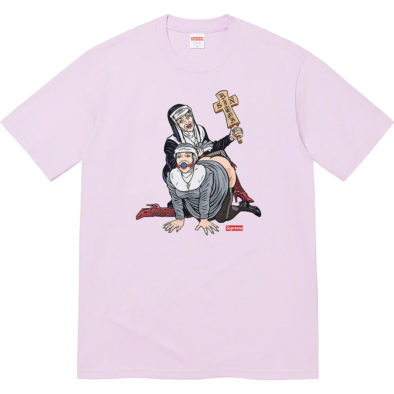 Supreme Nuns T-Shirt Light Purple - Trendy Streetwear for Men & Women - Perfect for Casual Outfits, Concerts and Urban Fashion