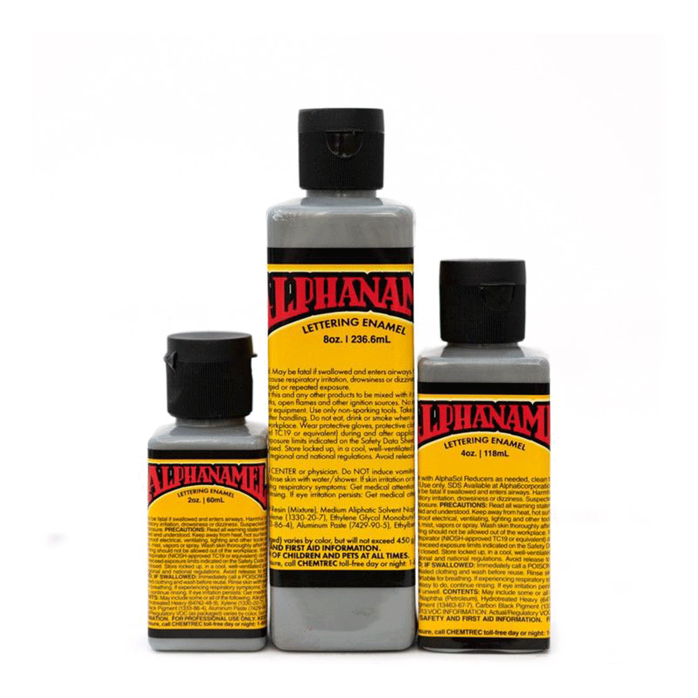 Alpha Grey Alphanamel Enamel Paint by Alpha 6 Corps - Premium Metal & Wood Coating for DIY Projects, Automotive Touch-Ups & Home Decor