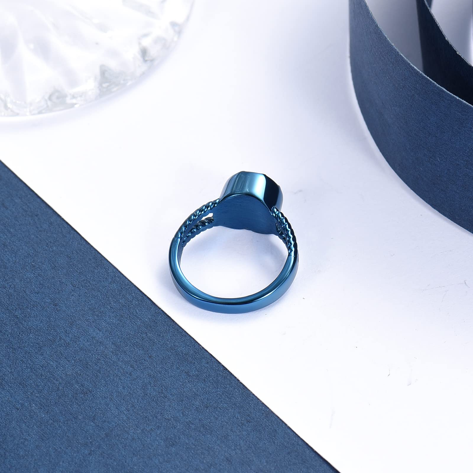 ConstantLife Stainless Steel Cremation Ring for Ashes - Memorial Jewelry for Women & Men - Funeral Keepsake Gift - Perfect for Honoring Loved Ones at Memorials, Anniversaries & Special Occasions