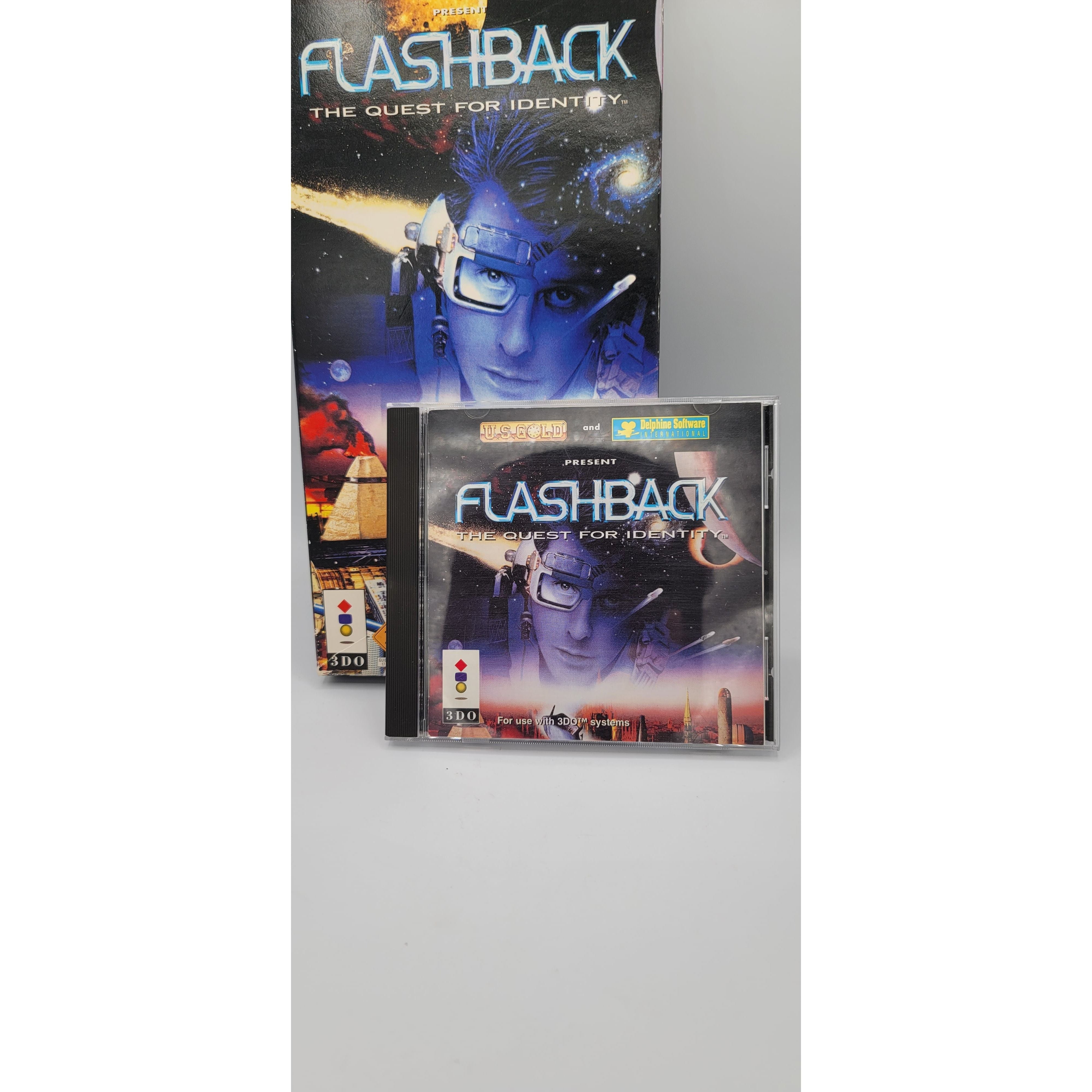3DO Flashback The Quest for Identity Retro Video Game (Long Box) - Classic 90s Action Adventure Game for Collectors & Nostalgic Gamers
