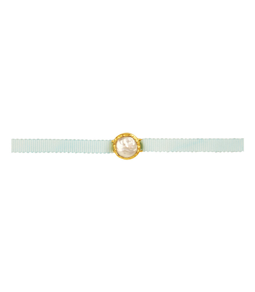 Forever Bond Baroque Pearl Rakhi - Elegant Handmade Bracelet for Raksha Bandhan, Sibling Love & Indian Festivals | Perfect Gift for Brothers & Sisters