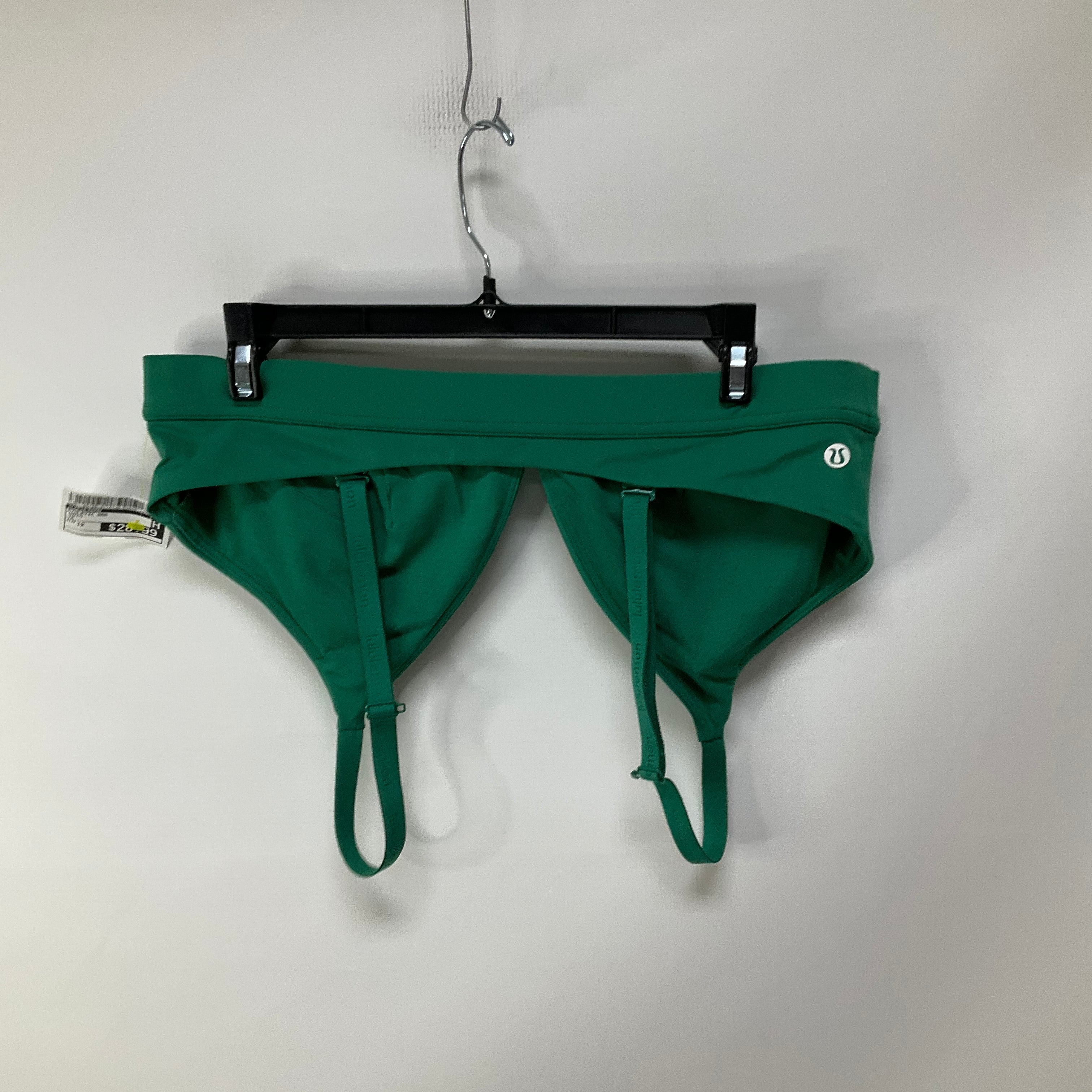 Lululemon Green Athletic Sports Bra - Size 12 - High Support Workout Top for Running, Yoga & Gym