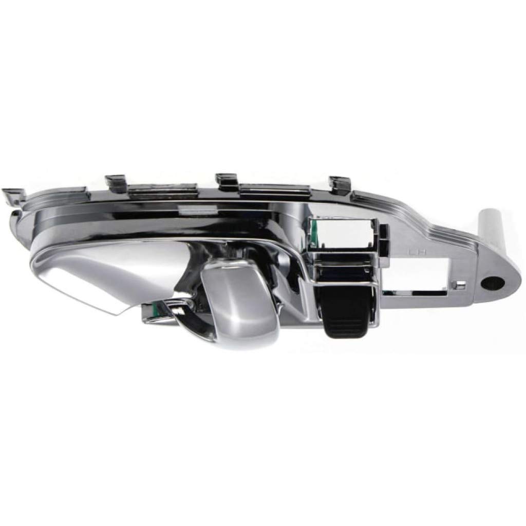 GMC K1500 Interior Door Handle Front Driver Side Chrome (1995-1999) with Door Lock Button - Compatible with All Submodels | Replacement Part for Easy Installation & Enhanced Vehicle Security