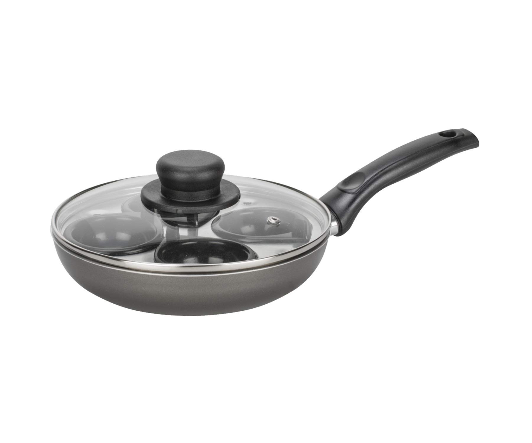 Non-Stick 4 Cup Egg Poacher Pan - Aluminum Poached Egg Maker with Teflon Coating | Perfect for Breakfast, Brunch & Healthy Cooking