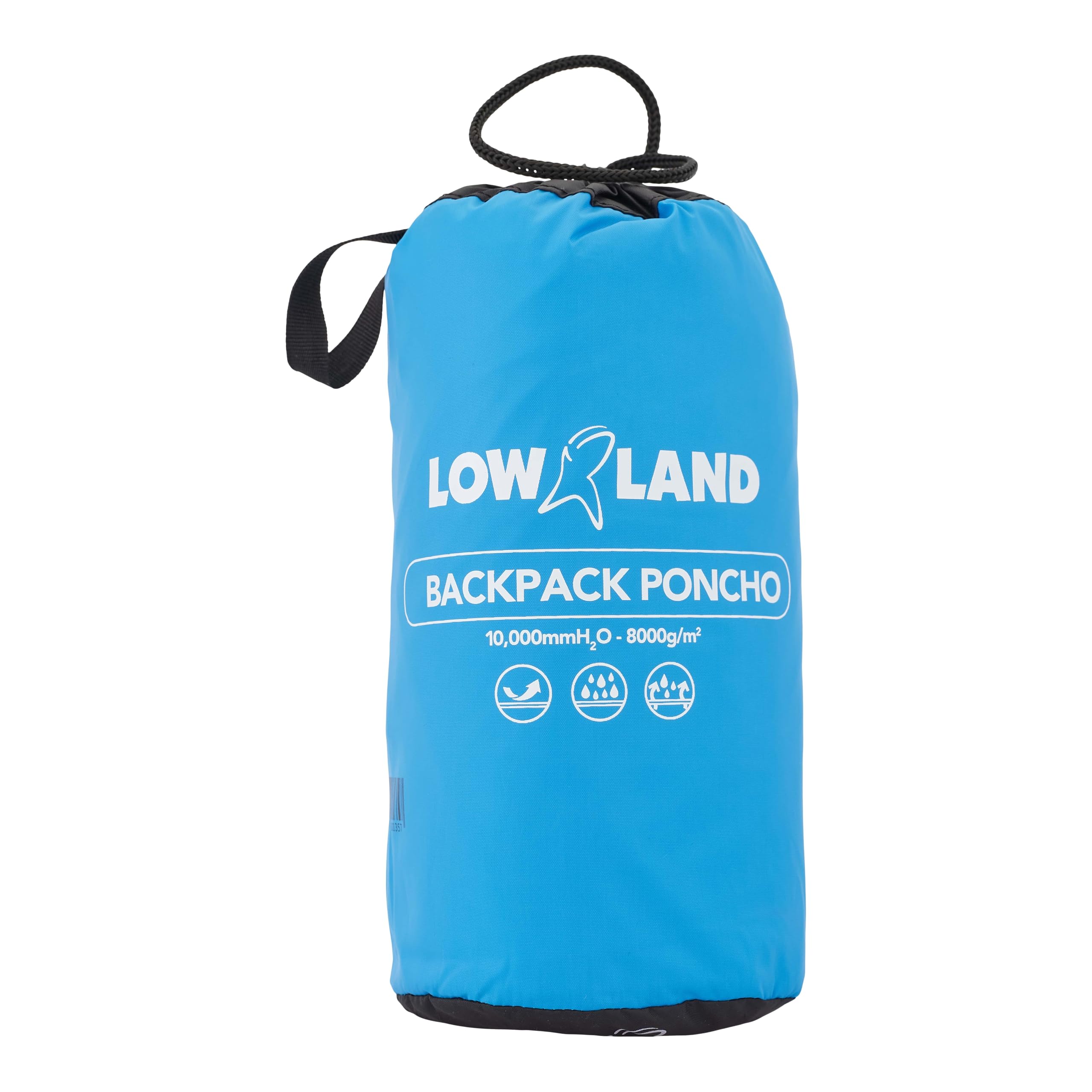 Lowland Outdoor Waterproof Rucksack Poncho - Blue for Hiking & Camping