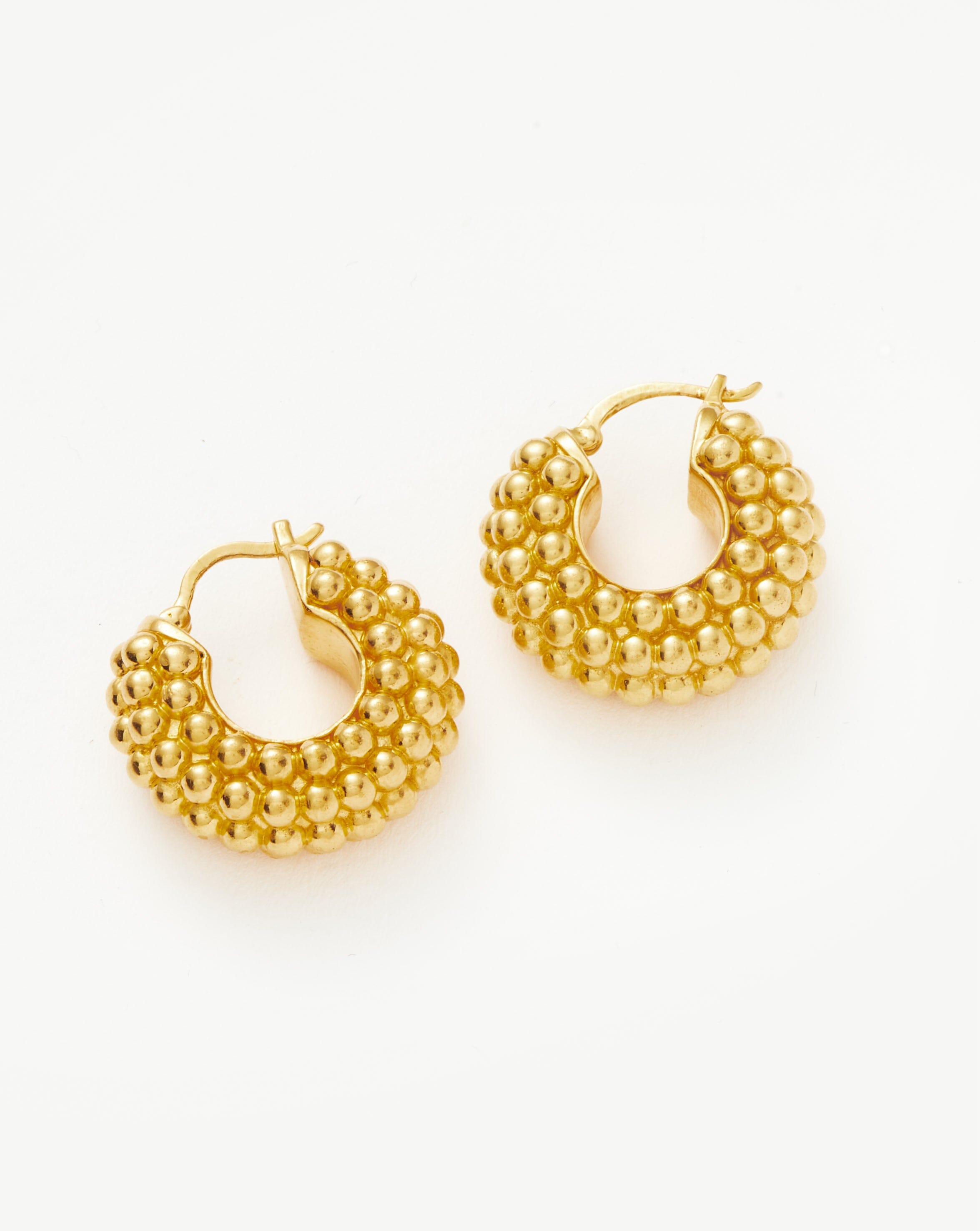 18k Gold Plated Baya Hoop Earrings for Women - Trendy Fashion Jewelry for Everyday Wear, Parties & Special Occasions