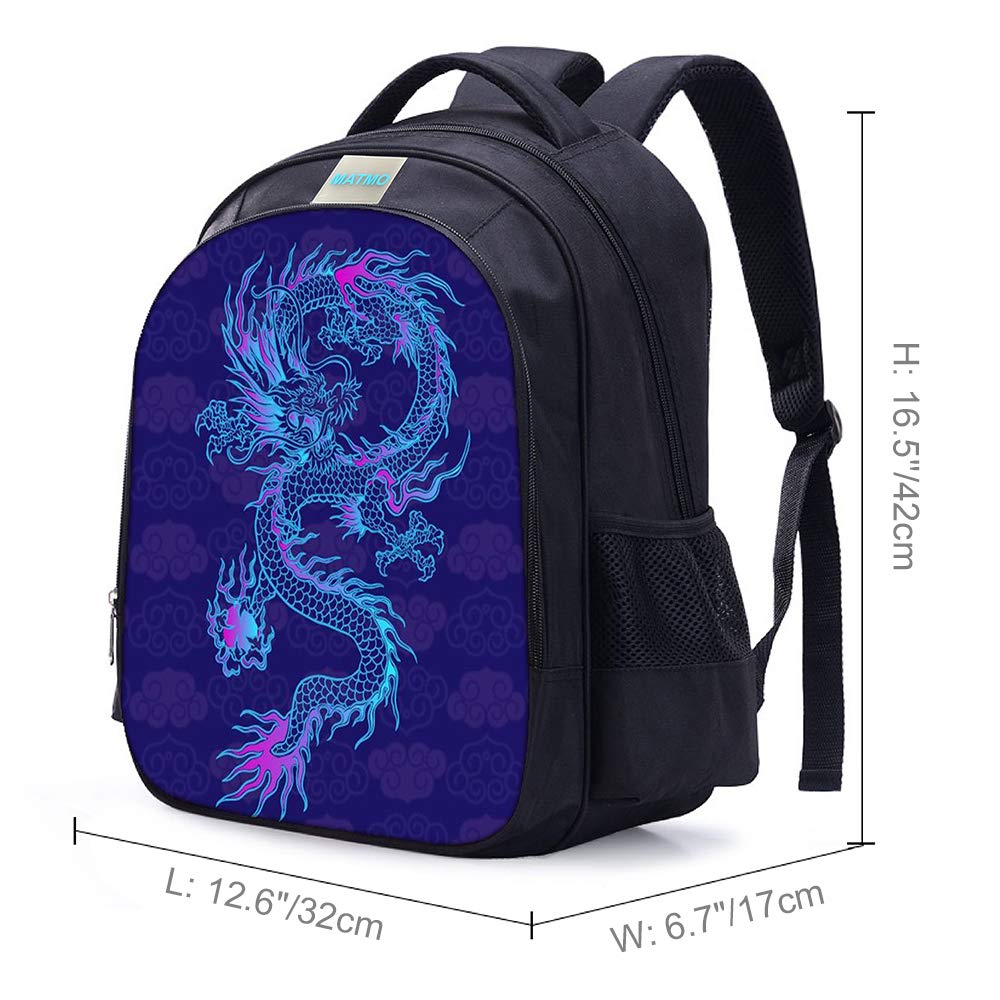 MATMO Dinosaur Backpack for Boys - Kids School Bookbag with Dragon Design (28L) - Perfect for School, Travel & Outdoor Adventures
