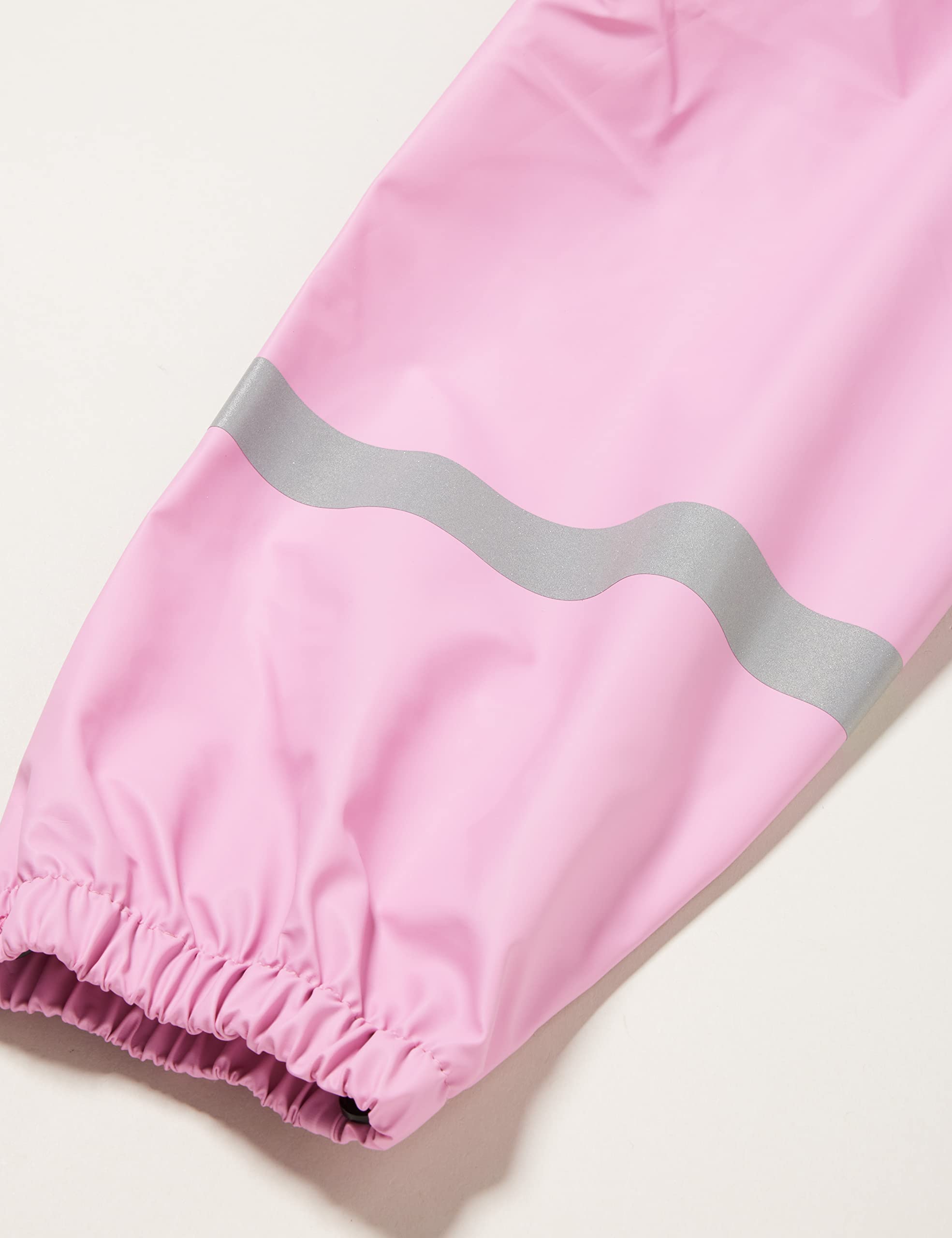 Waterproof Rain Bib Pants for Kids - Light Pink Size 116 | Outdoor Play, Rainy Day Protection, Gardening & Puddle Jumping