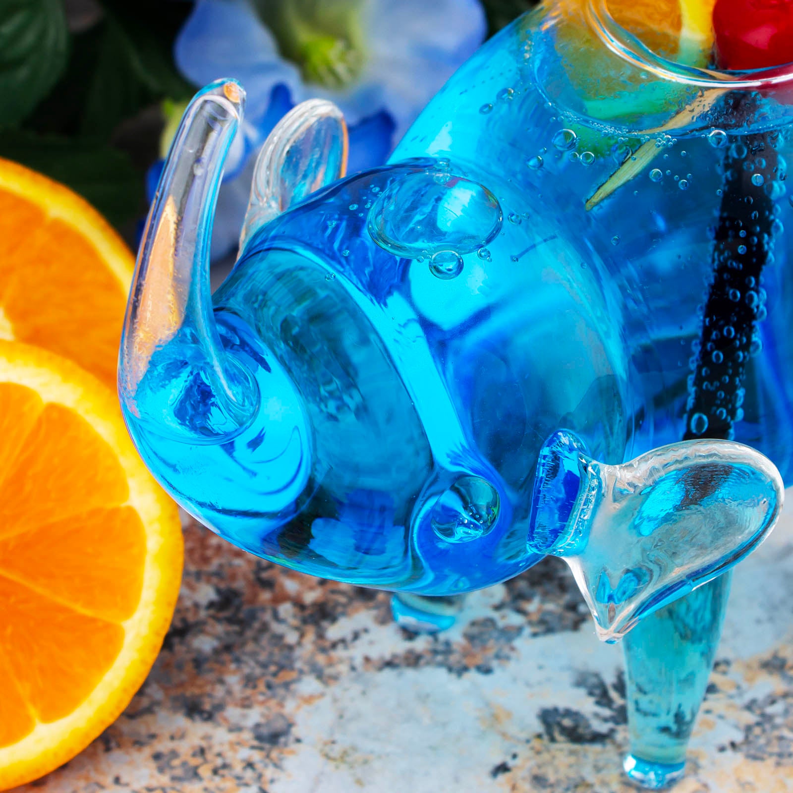 BarConic® 13oz Elephant Design Glass - Durable & Stylish Drinking Glass for Beer, Cocktails, and Iced Coffee - Perfect for Home Bars, Parties, and Gifts