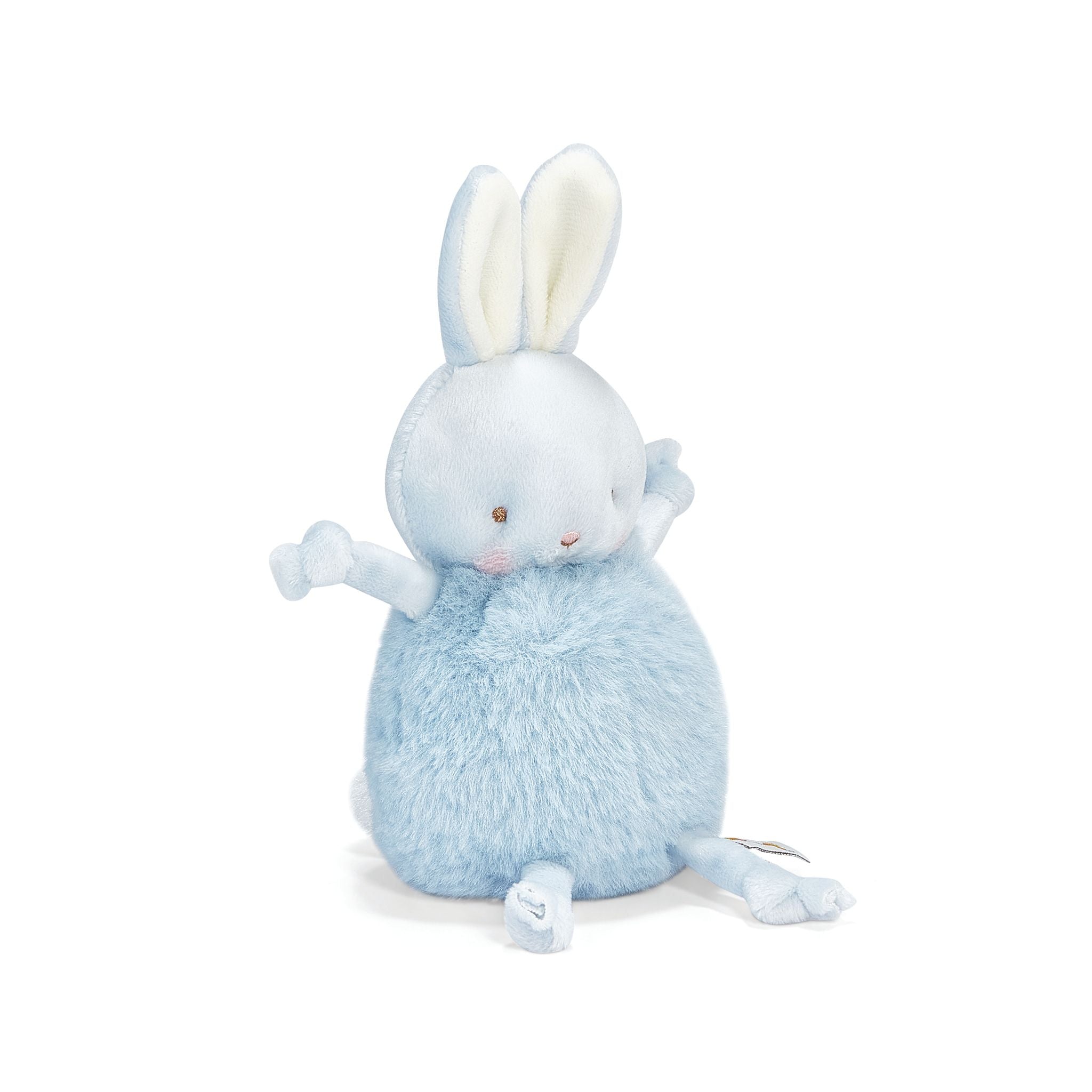Roly Poly Maui Blue Bunny Plush Toy - Soft & Cuddly Stuffed Animal for Kids, Perfect for Gifts, Nursery Decor & Comforting Companionship