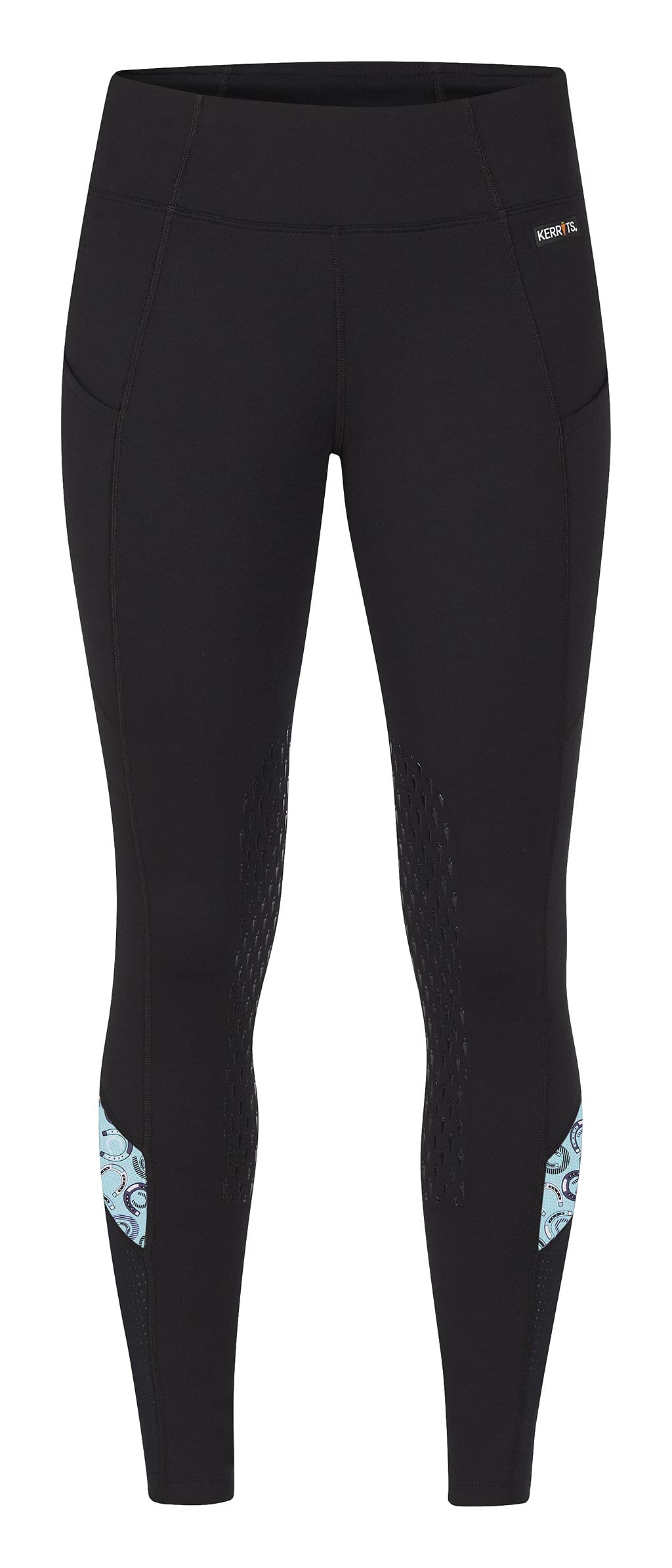 Kerrits Women's Free Style Knee Patch Pocket Tight Riding Pants - Equestrian Breeches for Horseback Riding & Training