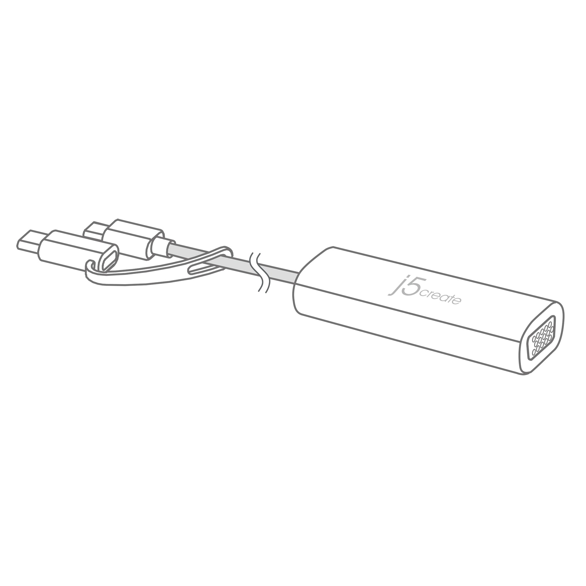 Android™ USB to VGA Adapter - Connect Laptop/PC to Monitor or Projector - for Presentations, Gaming & Home Office Setup