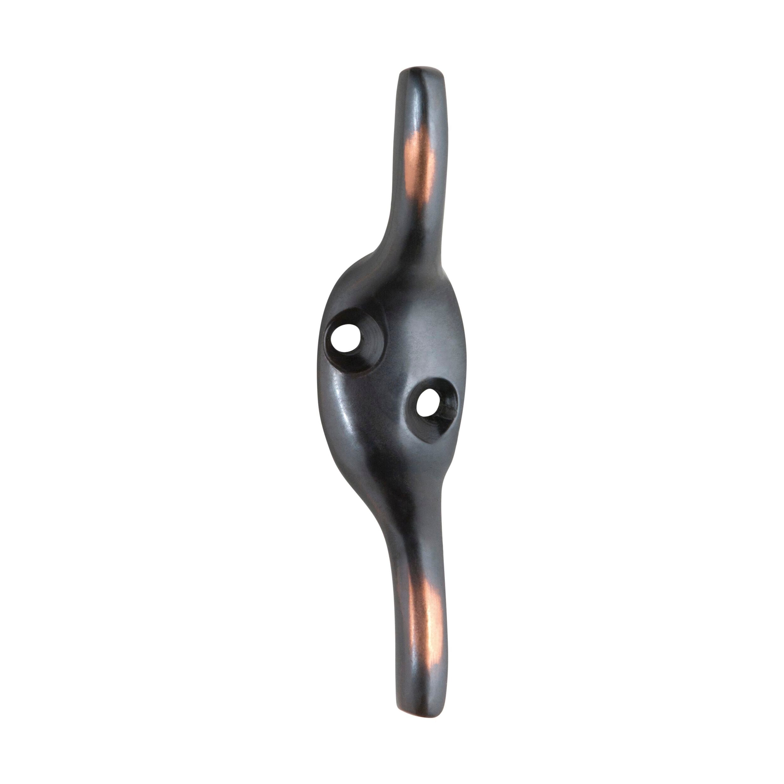 Antique Copper Cleat Hook 3967 - 75mm Height x 20mm Projection - Perfect for Hanging Coats, Towels & Decor in Bathroom, Kitchen or Entryway