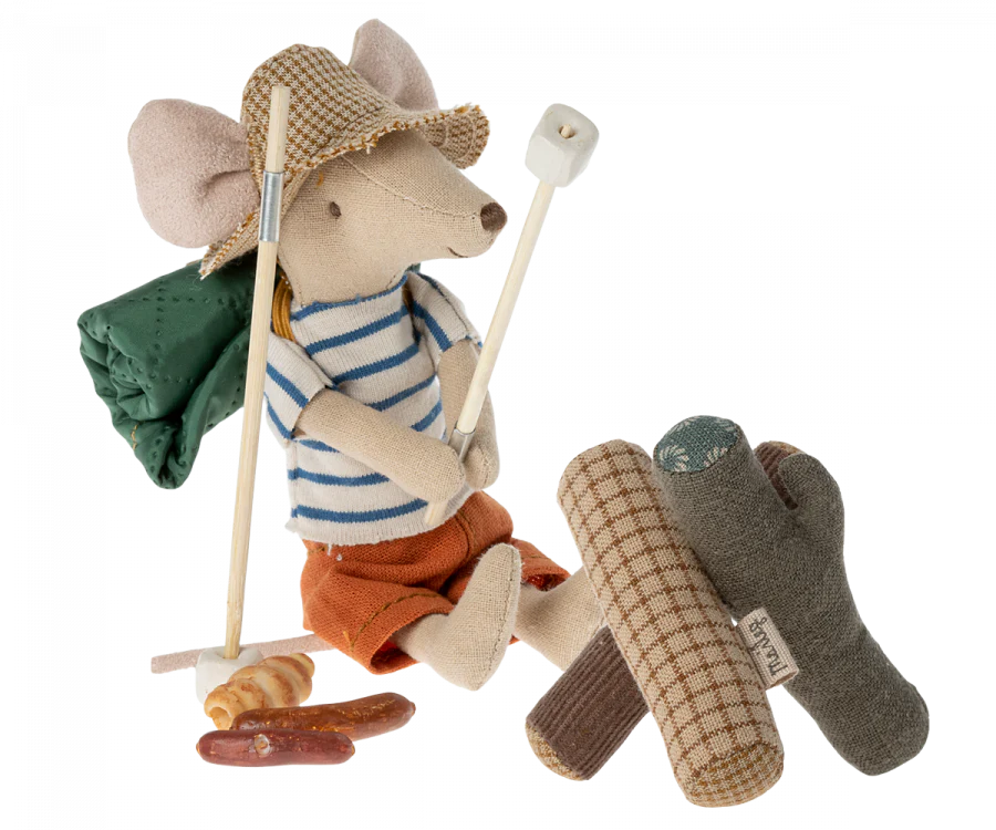 Maileg Bonfire Set - Miniature Camping Toys for Kids, Pretend Play & Collectible Dollhouse Accessories - Perfect for Indoor & Outdoor Adventures, Storytelling & Imaginative Play