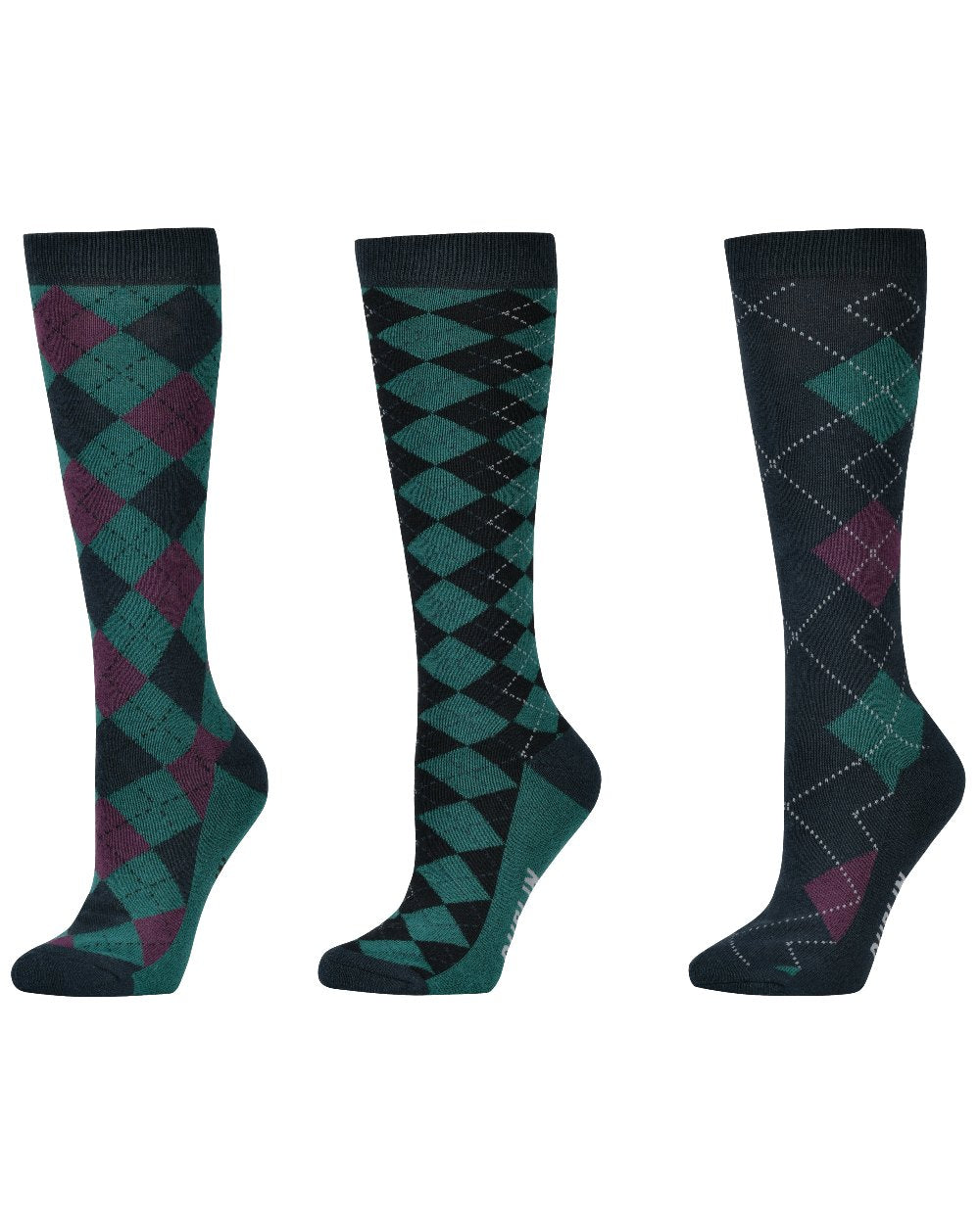 Dublin Three Pack Socks for Men - Comfortable Cotton Crew Socks for Everyday Wear, Work & Sports | Multipack Casual Socks