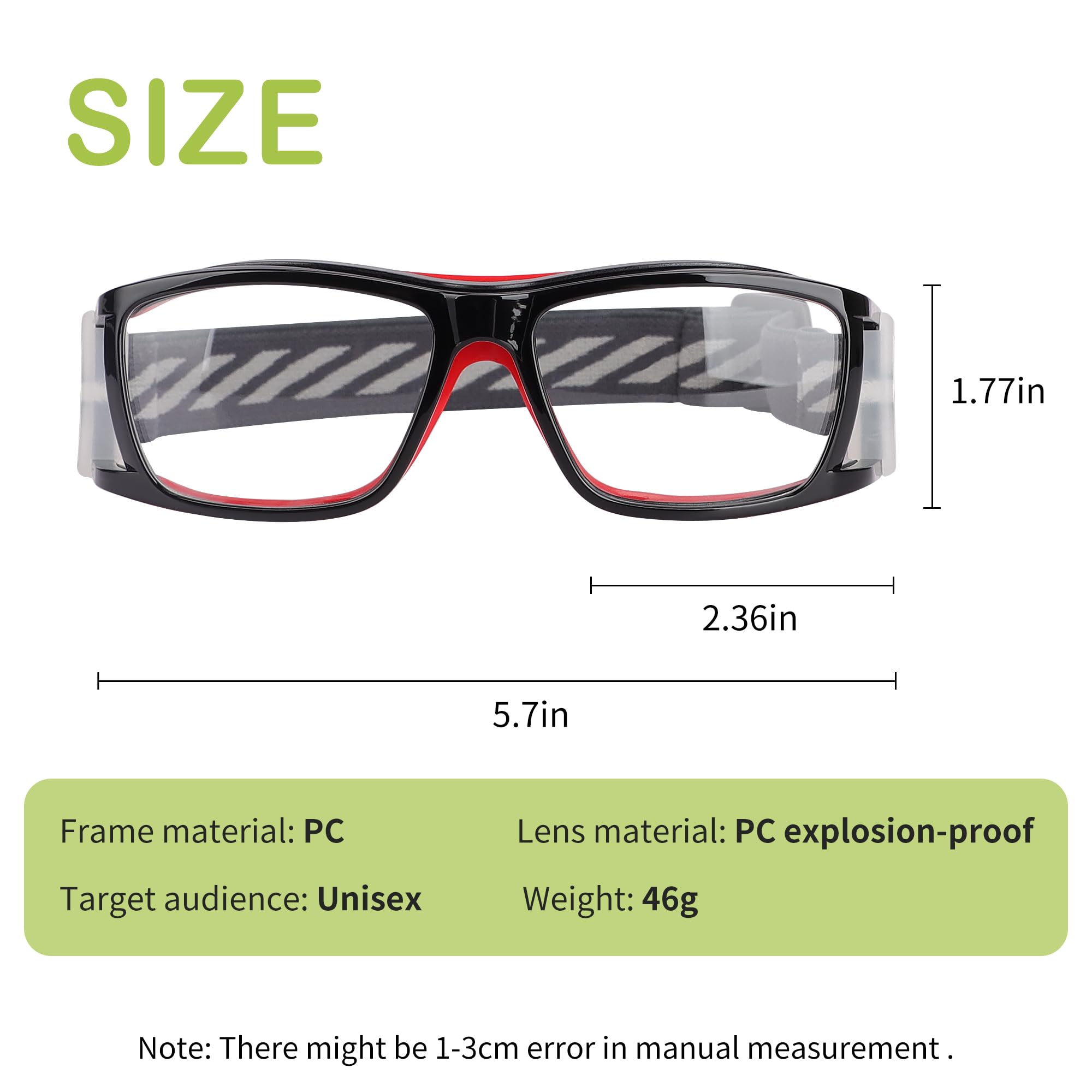 Anti-Fog Sports Goggles for Men & Women - Basketball, Football Protective Eyewear with Shock Resistance - Perfect for Outdoor Activities & Contact Sports