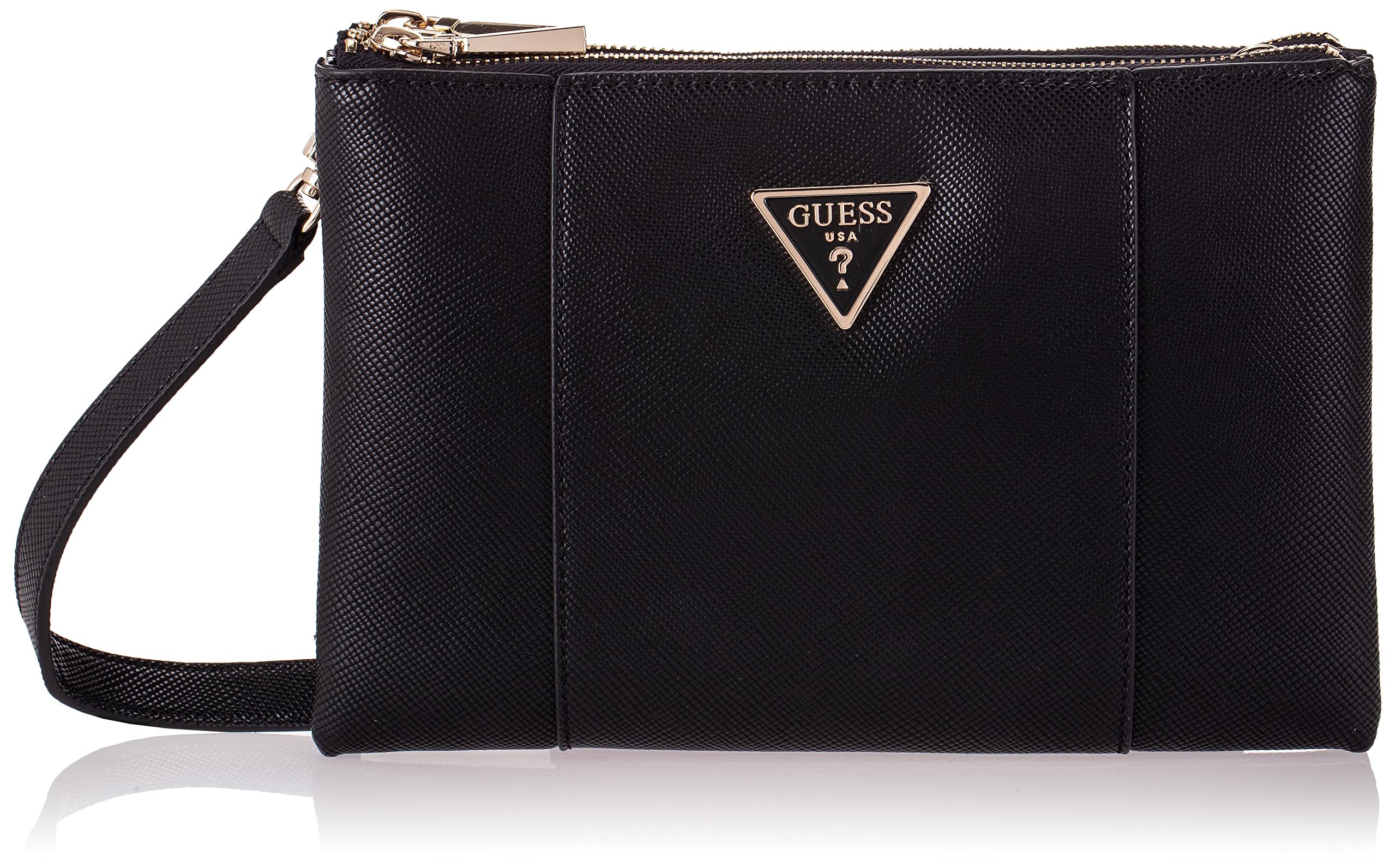 GUESS Noelle Double Zip Crossbody Bag for Women - Stylish Leather Shoulder Purse with Adjustable Strap, Perfect for Work, Travel & Everyday Use