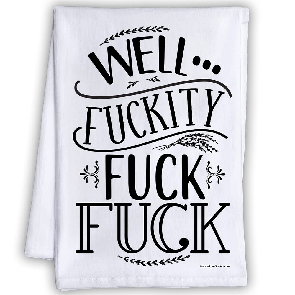 Funny Kitchen Towels with Sayings - Decorative Dish Towels for Housewarming Gifts, Cute Multi-Use Kitchen Towels - Perfect Funny Gifts for Women - Great for Cooking, Cleaning & Home Decor