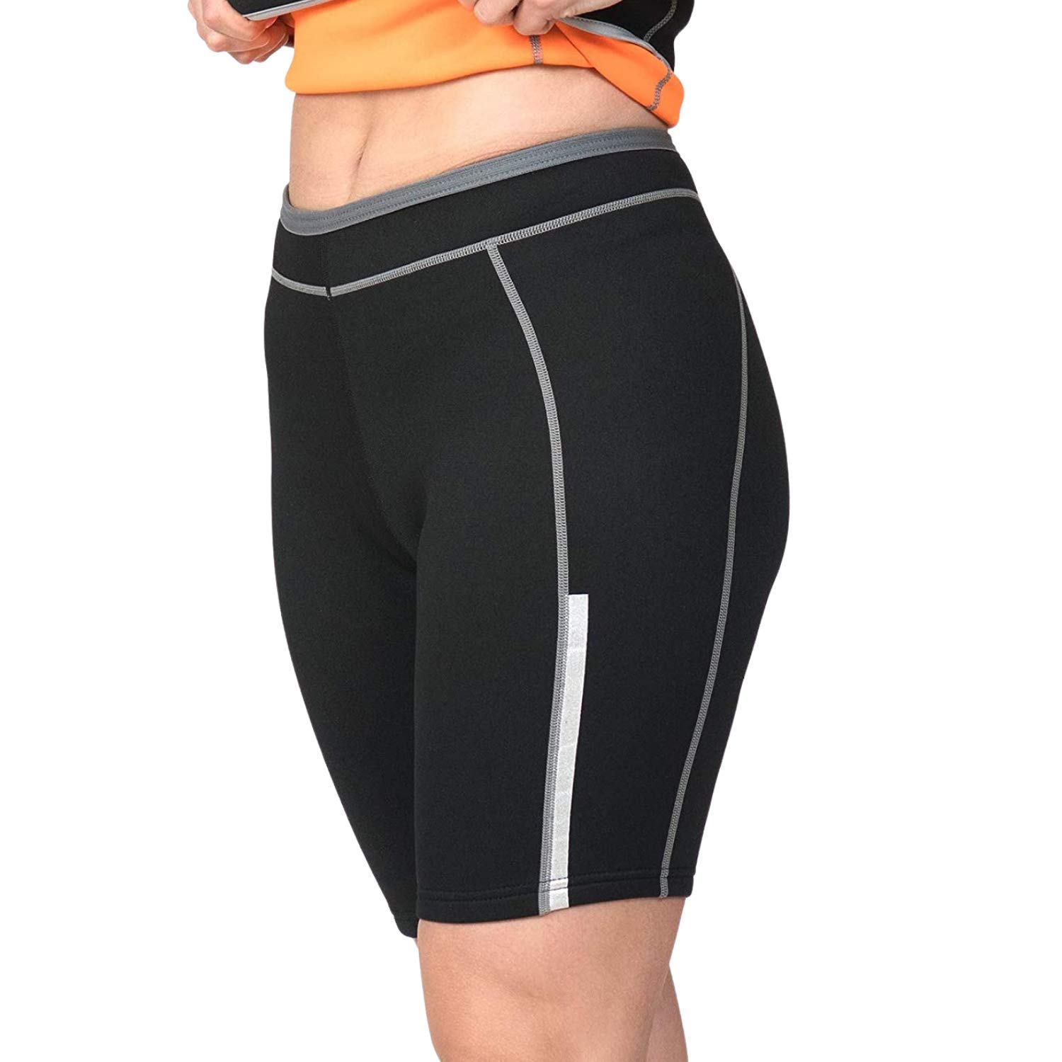Women's Neoprene Sauna Sweat Suit Shorts for Weight Loss, Exercise & Heat Training - Workout, Yoga & Detox at Home or Gym