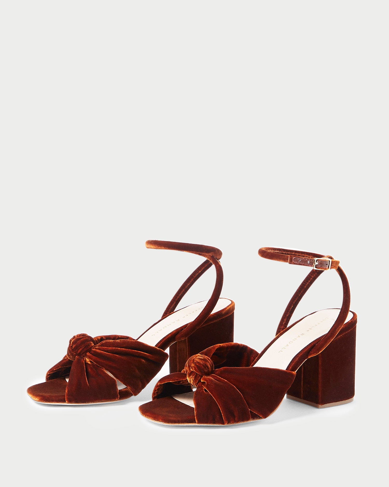 Fiamma Sienna Knot Mid Heel Sandals for Women - Comfortable Summer Dress Shoes with Ankle Strap - Perfect for Weddings, Parties & Office Wear